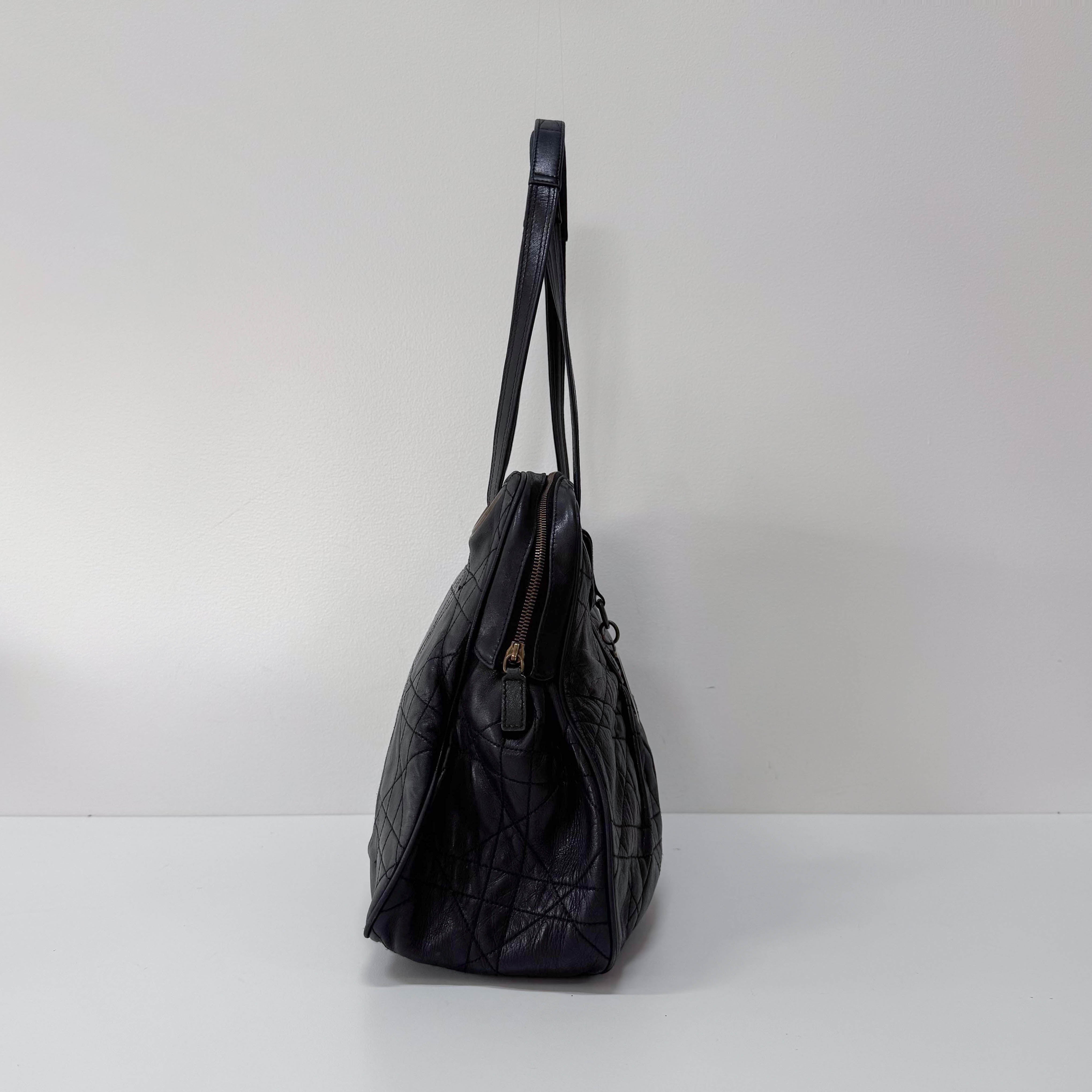 Black Leather Shoulder Bag