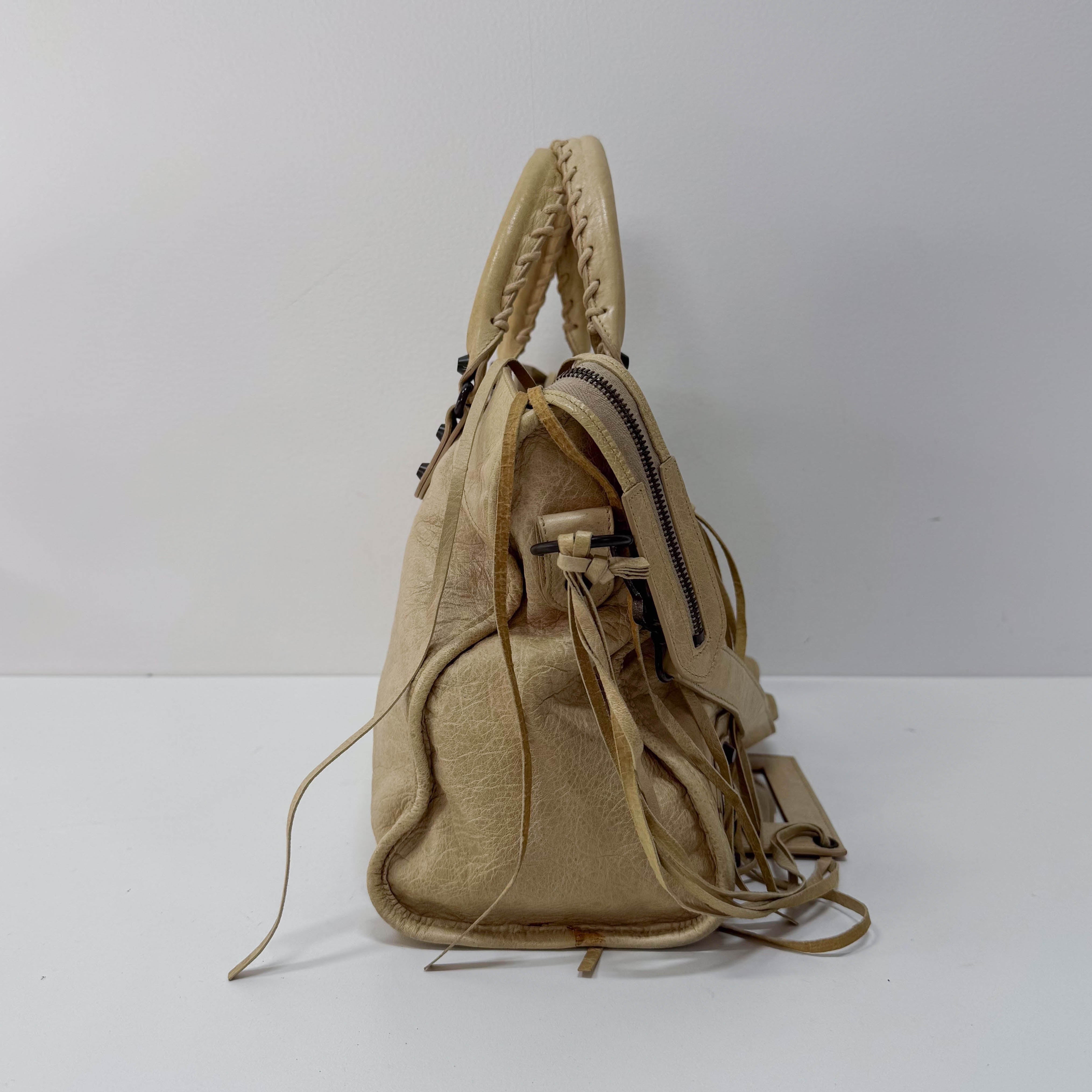 The City Green Leather Two Way Bag