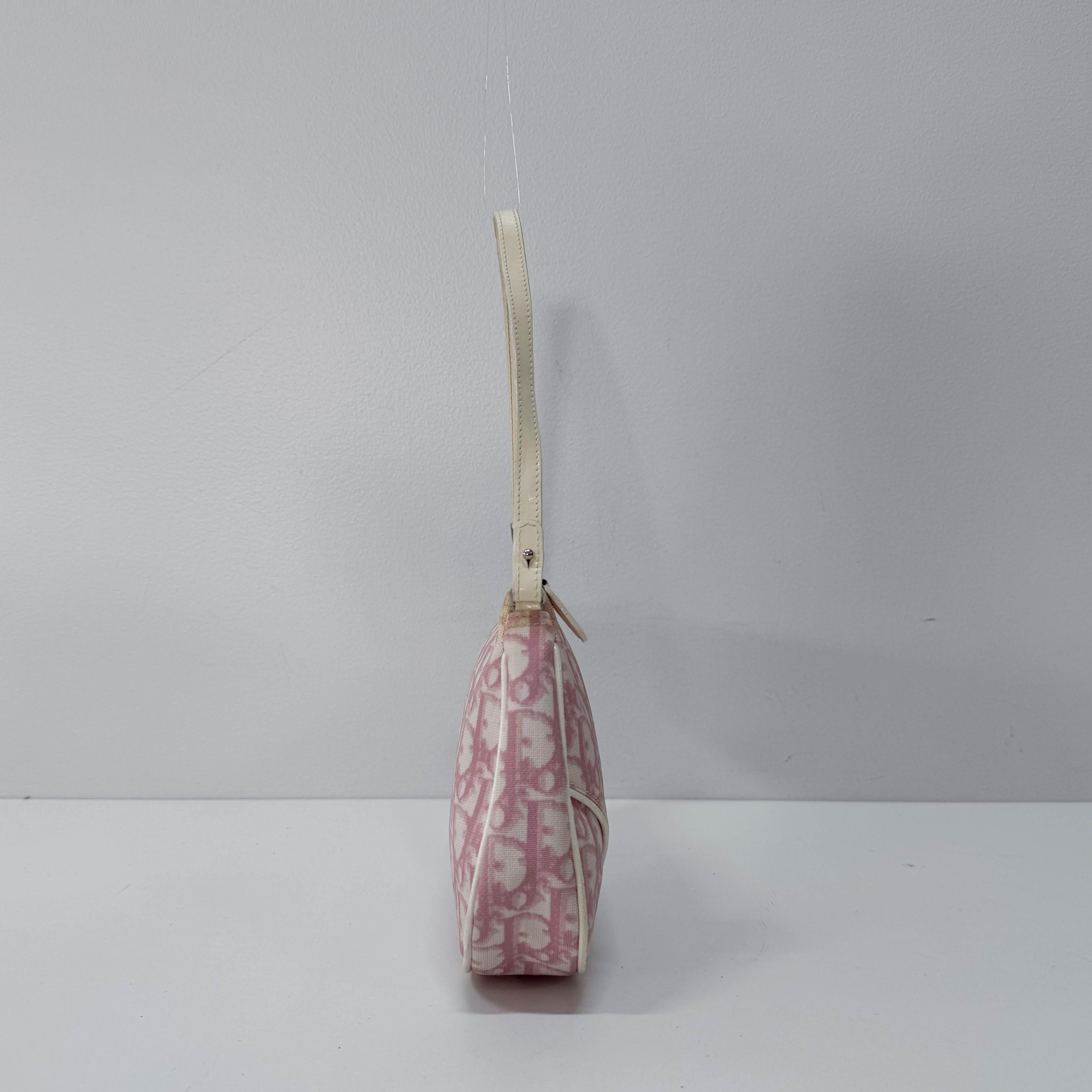 Saddle Trotter Pink Coated Canvas Shoulder Bag