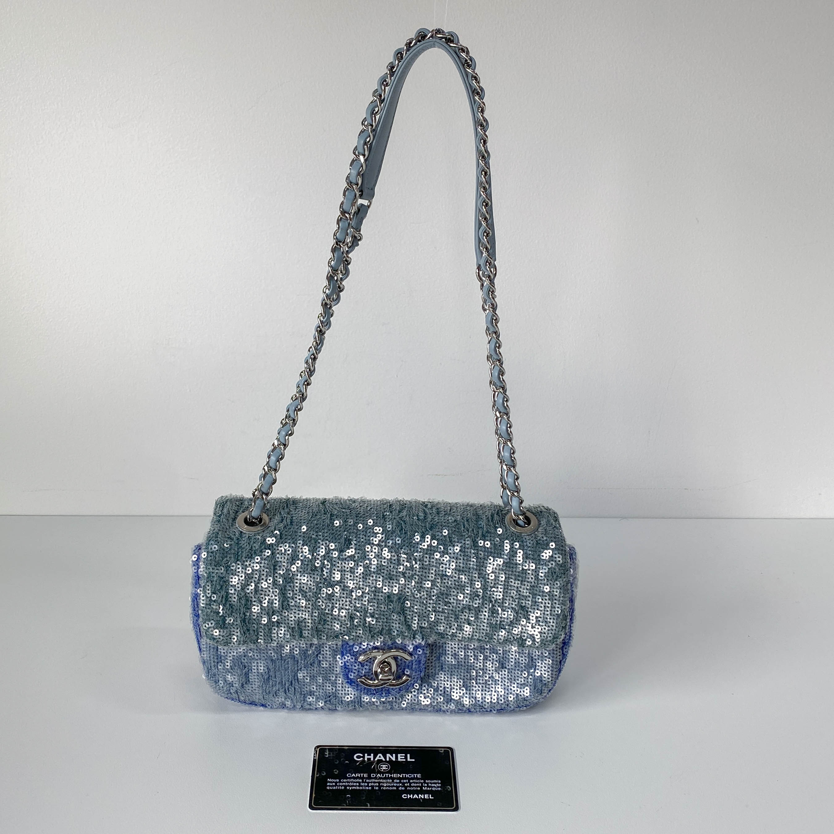 Small Waterfall Timeless Classic Sequin Bag