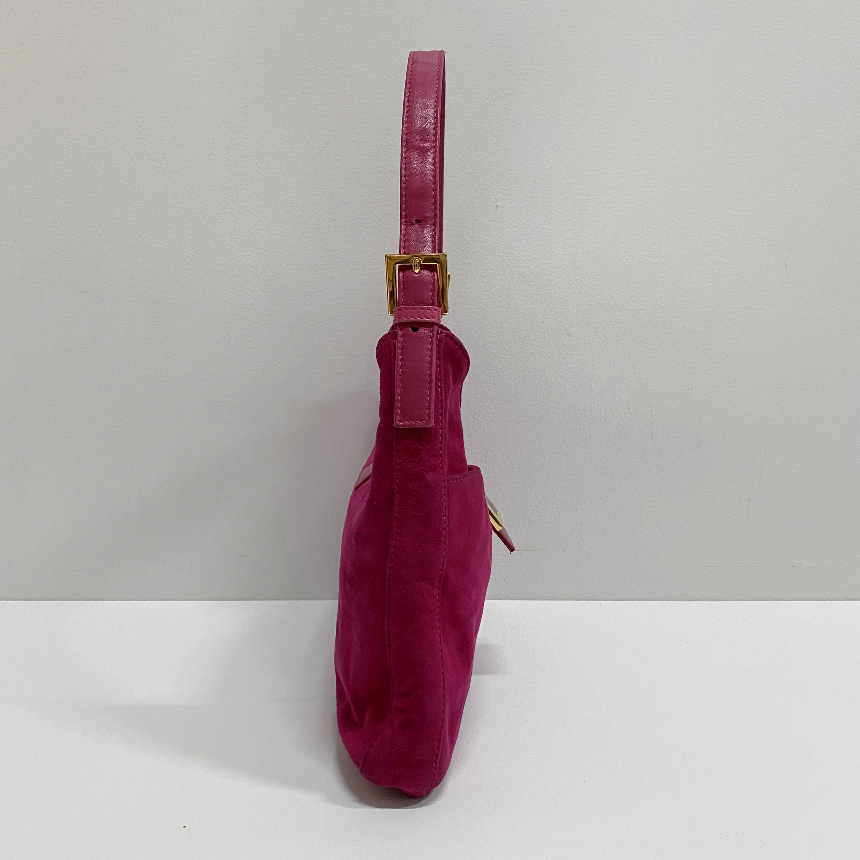 Pink Suede Hobo