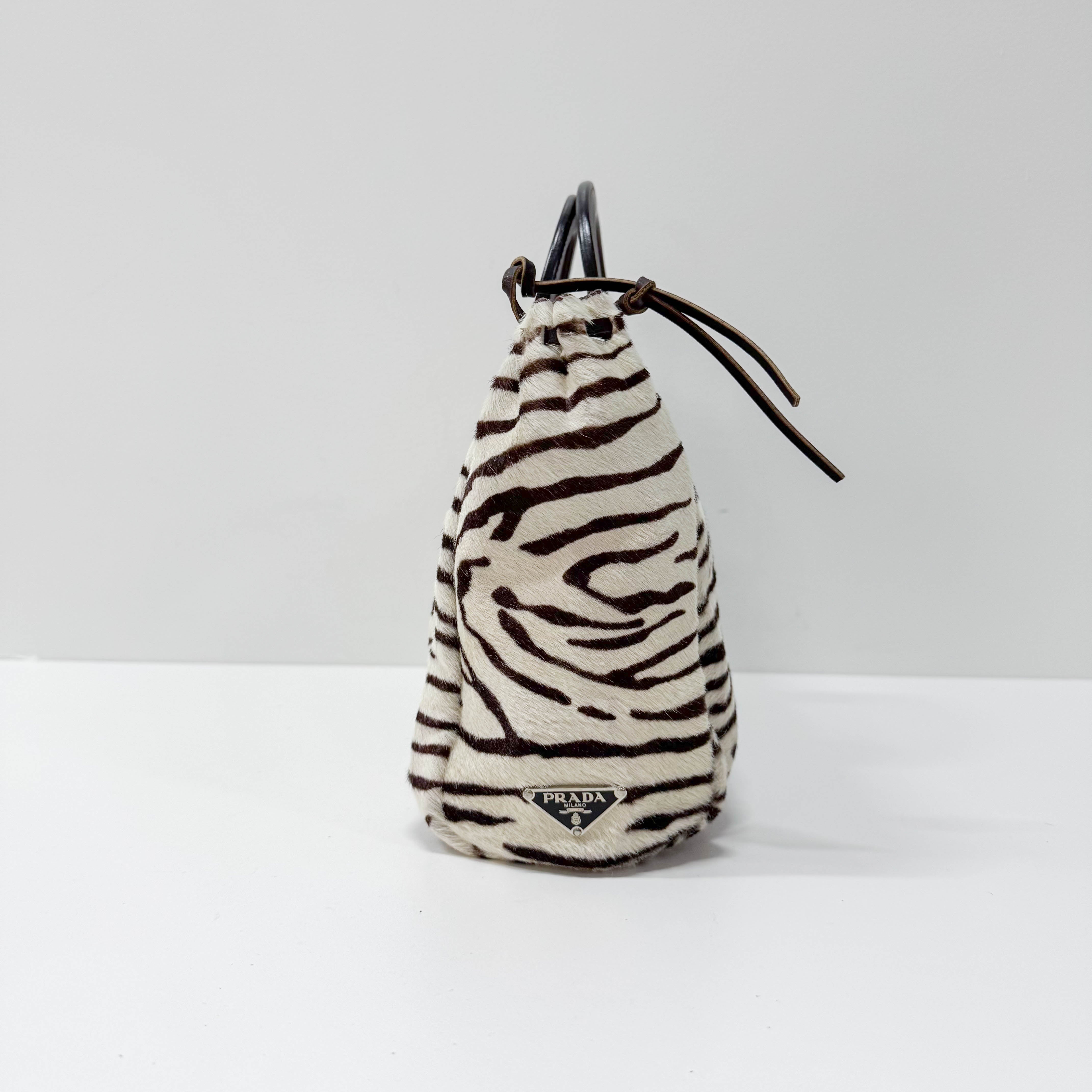 Pony Hair Zebra Print Totes