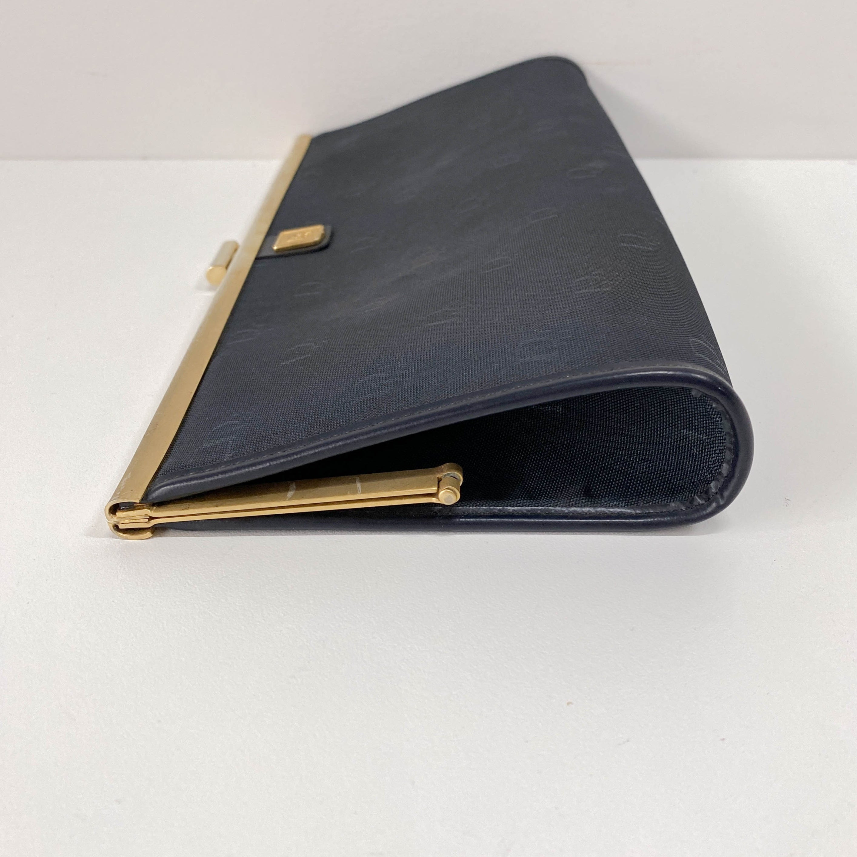 Vintage Black Canvas Hand Bag