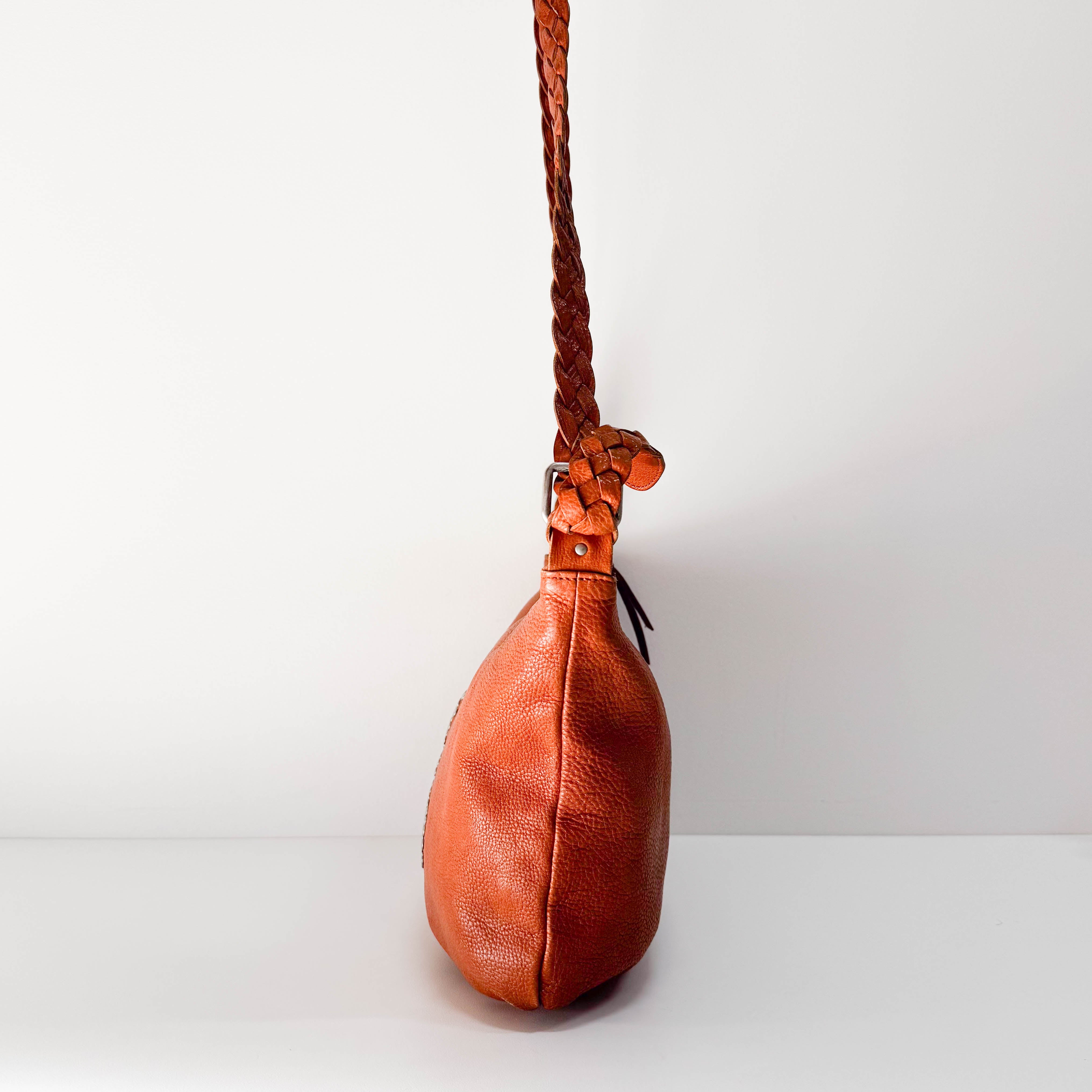 Brown Leather Crossbody Bag