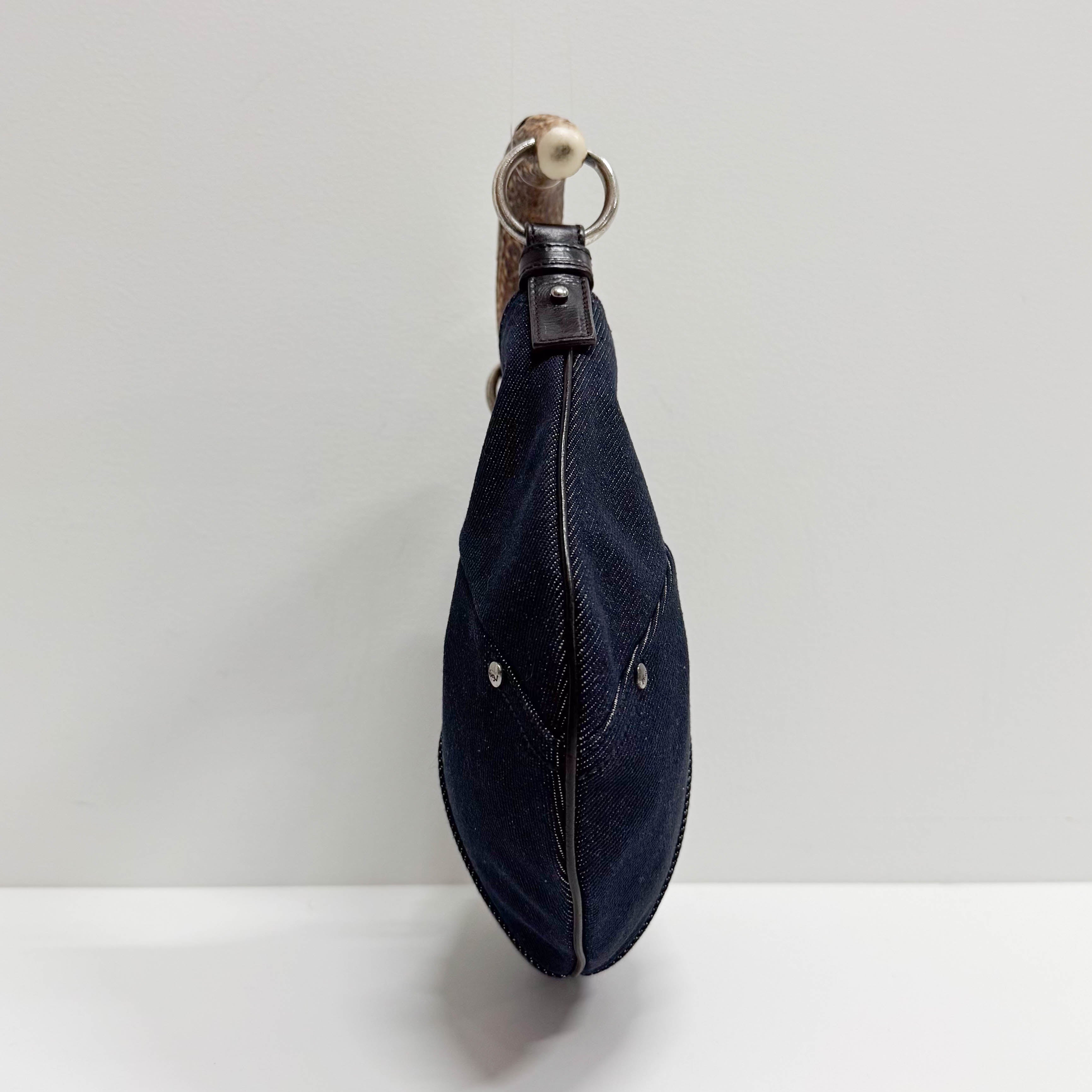 YSL Mini Mombasa Denim Hand Bag