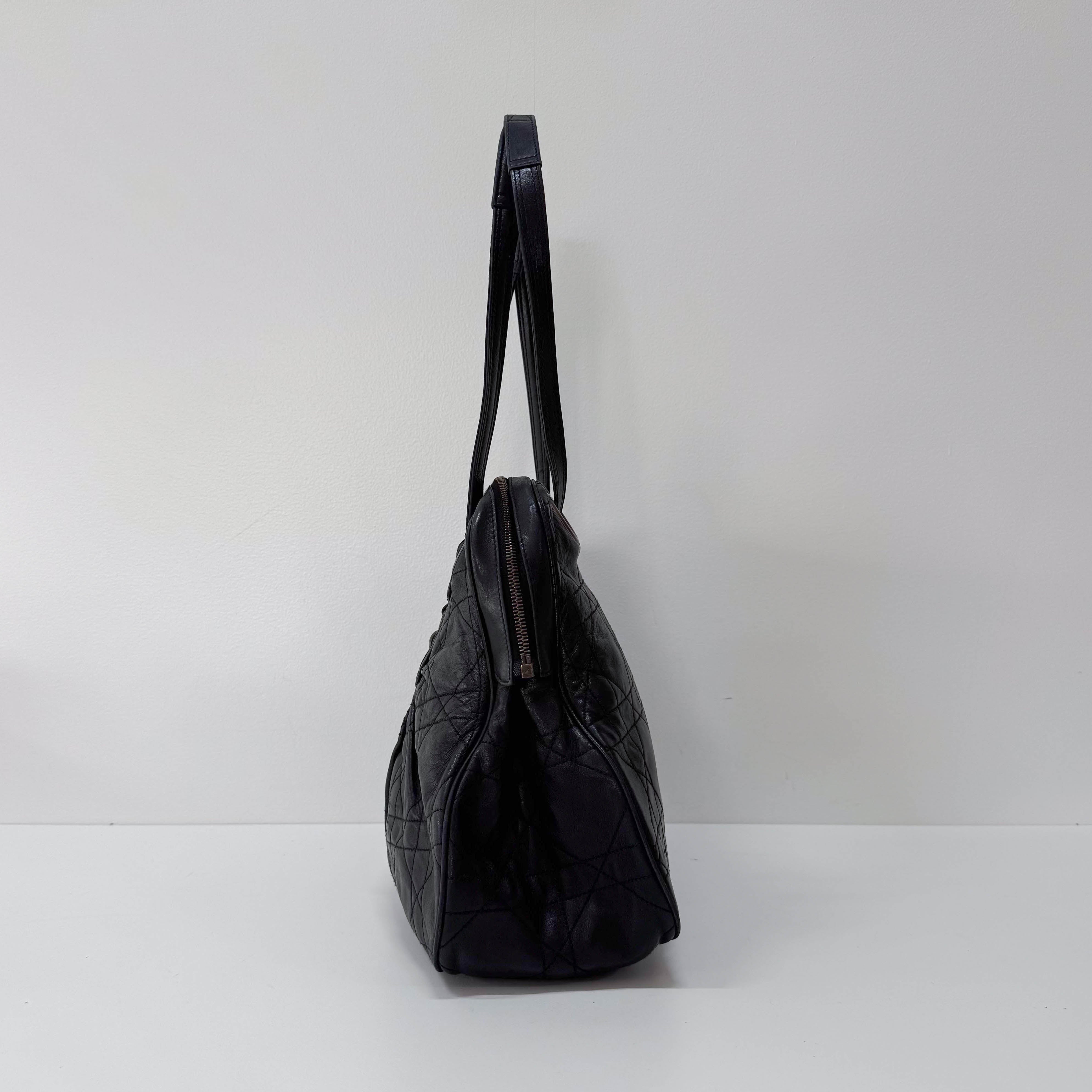 Black Leather Shoulder Bag