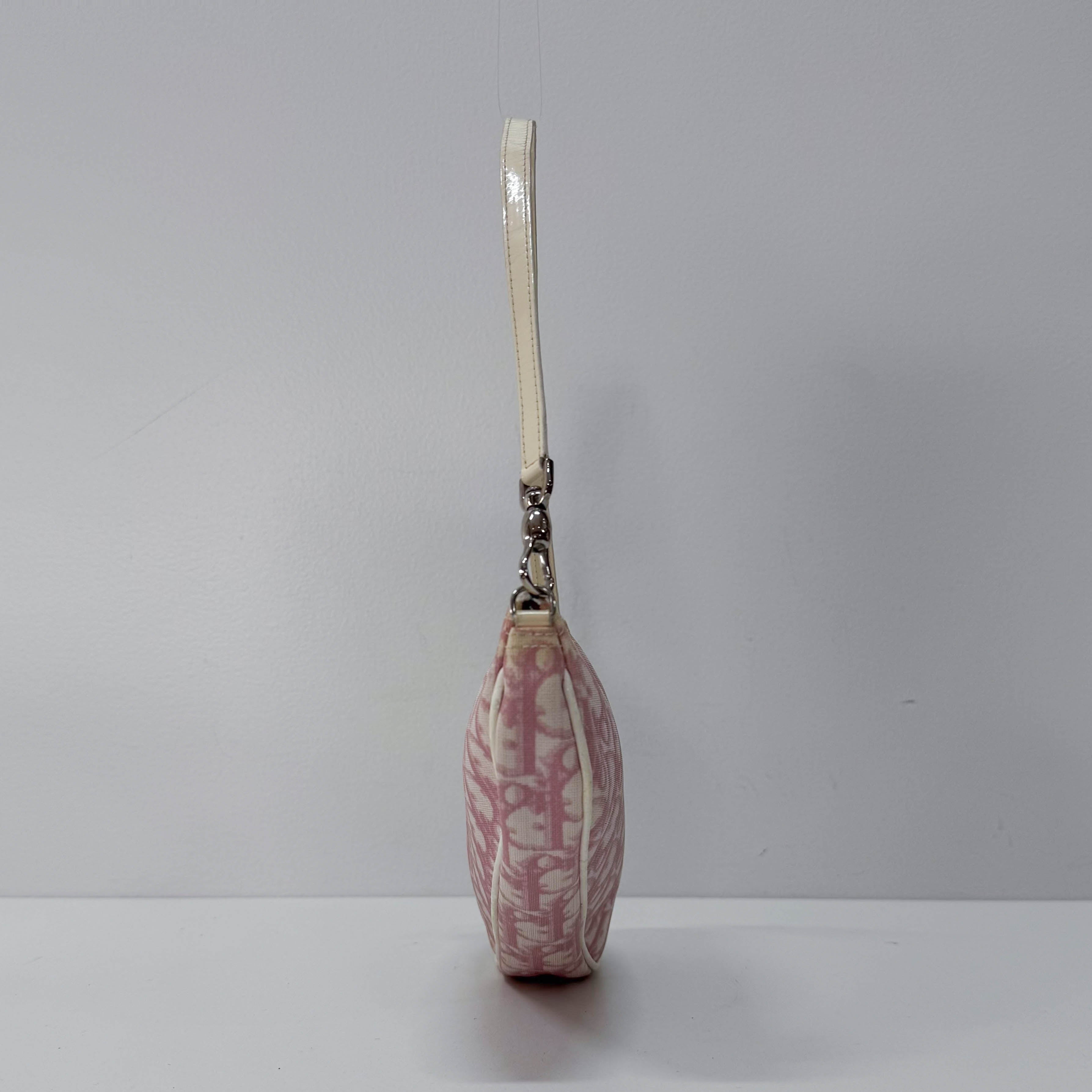 Saddle Trotter Pink Coated Canvas Shoulder Bag