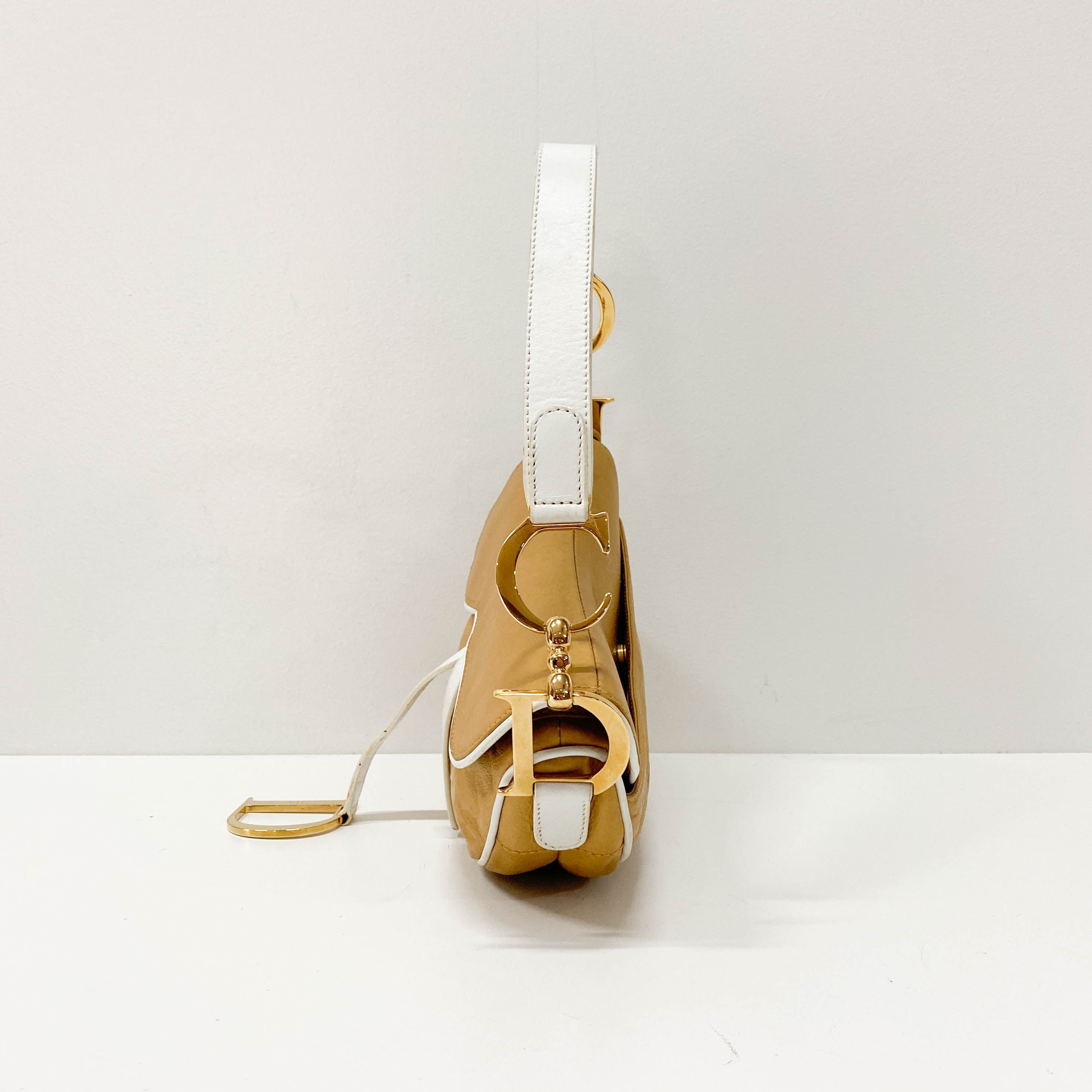 Saddle Brown Leather Shoulder Bag