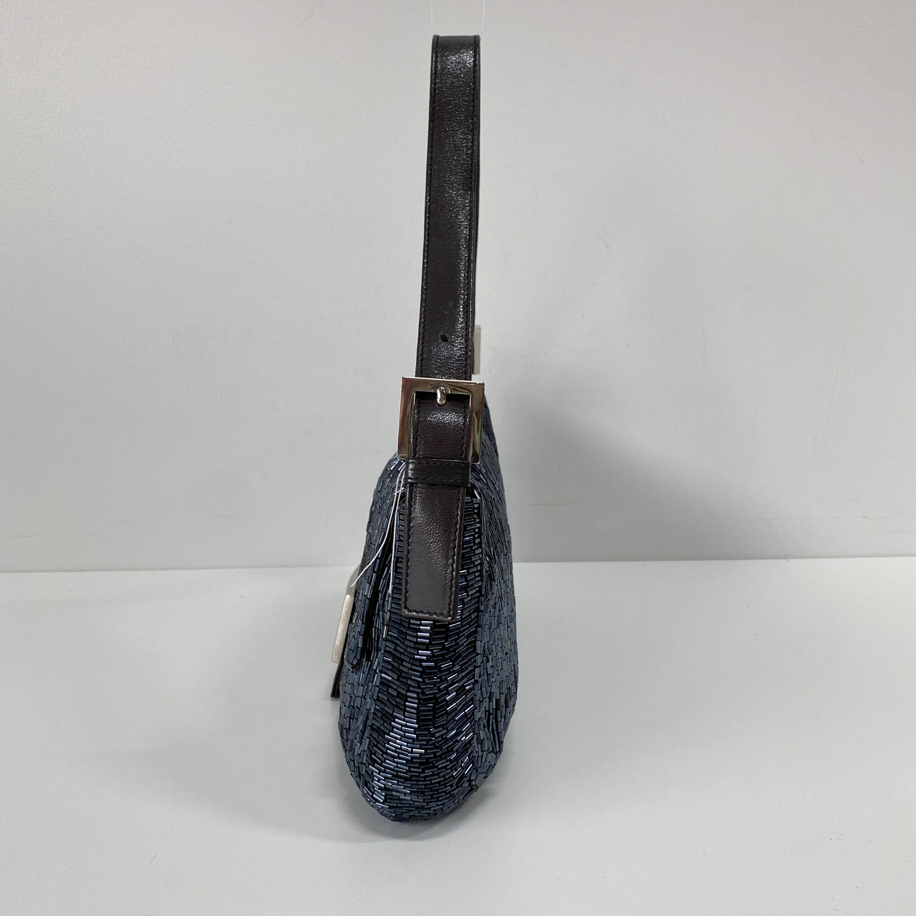 Baguette Black Beads Shoulder Bag