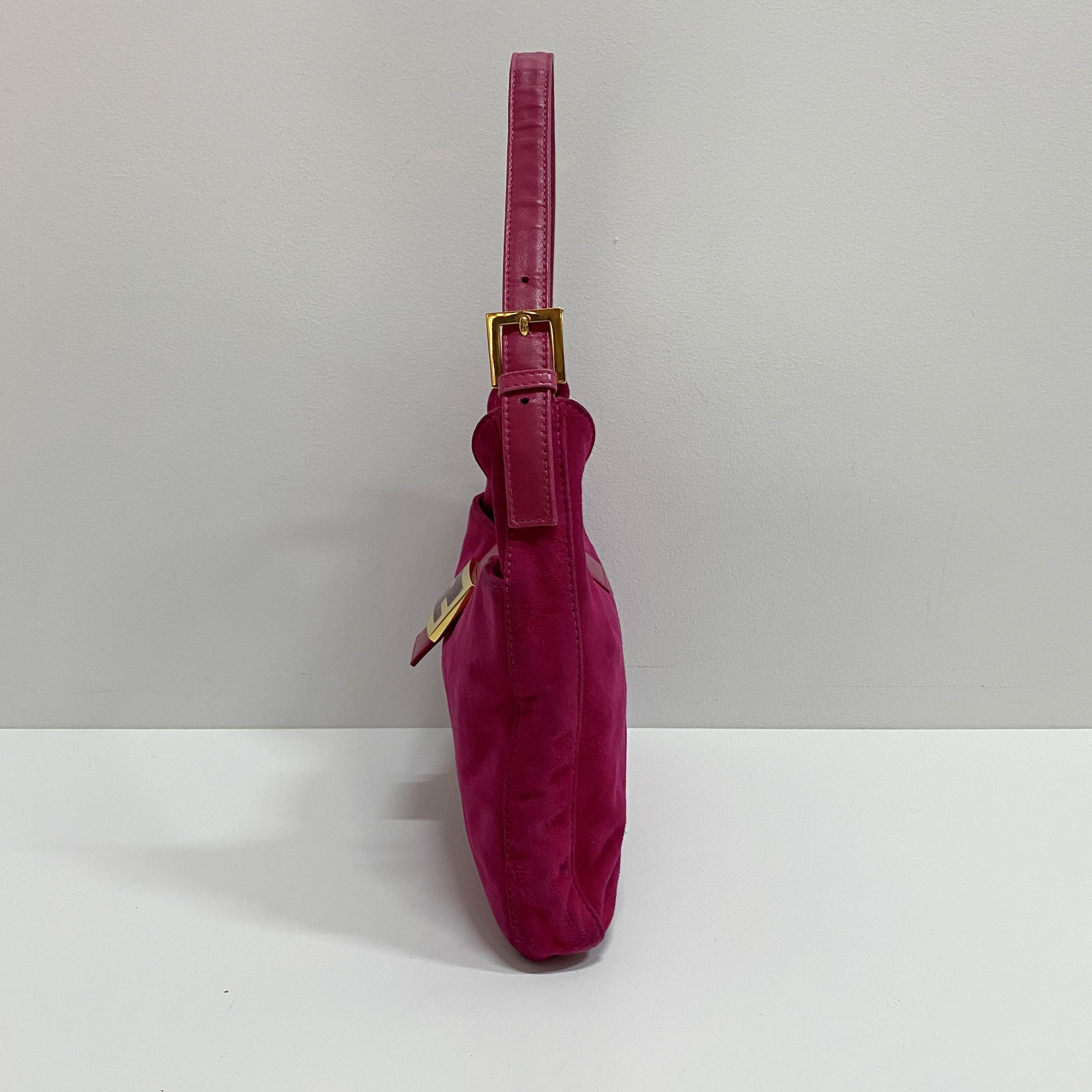 Pink Suede Hobo