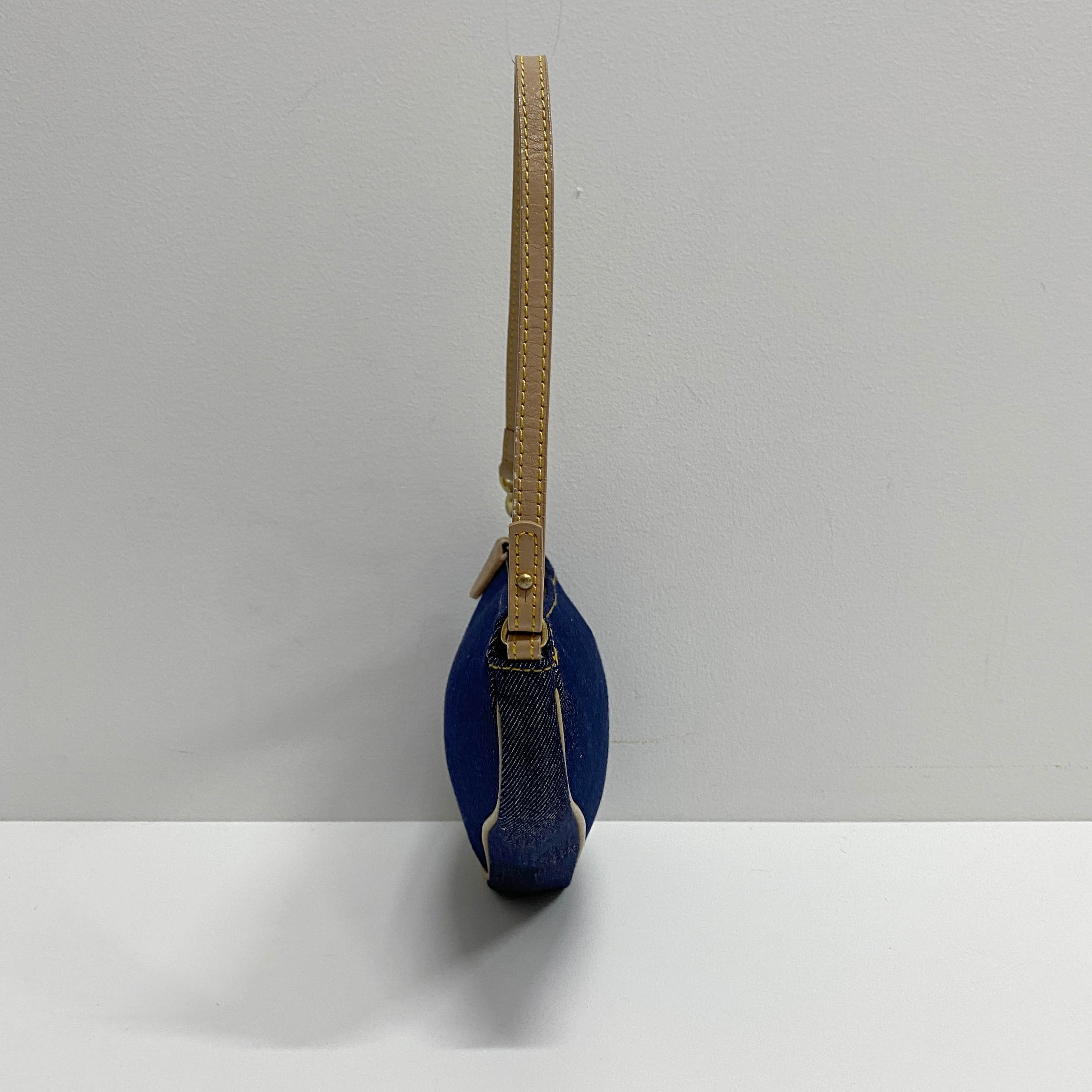 Saddle Denim Shoulder Bag