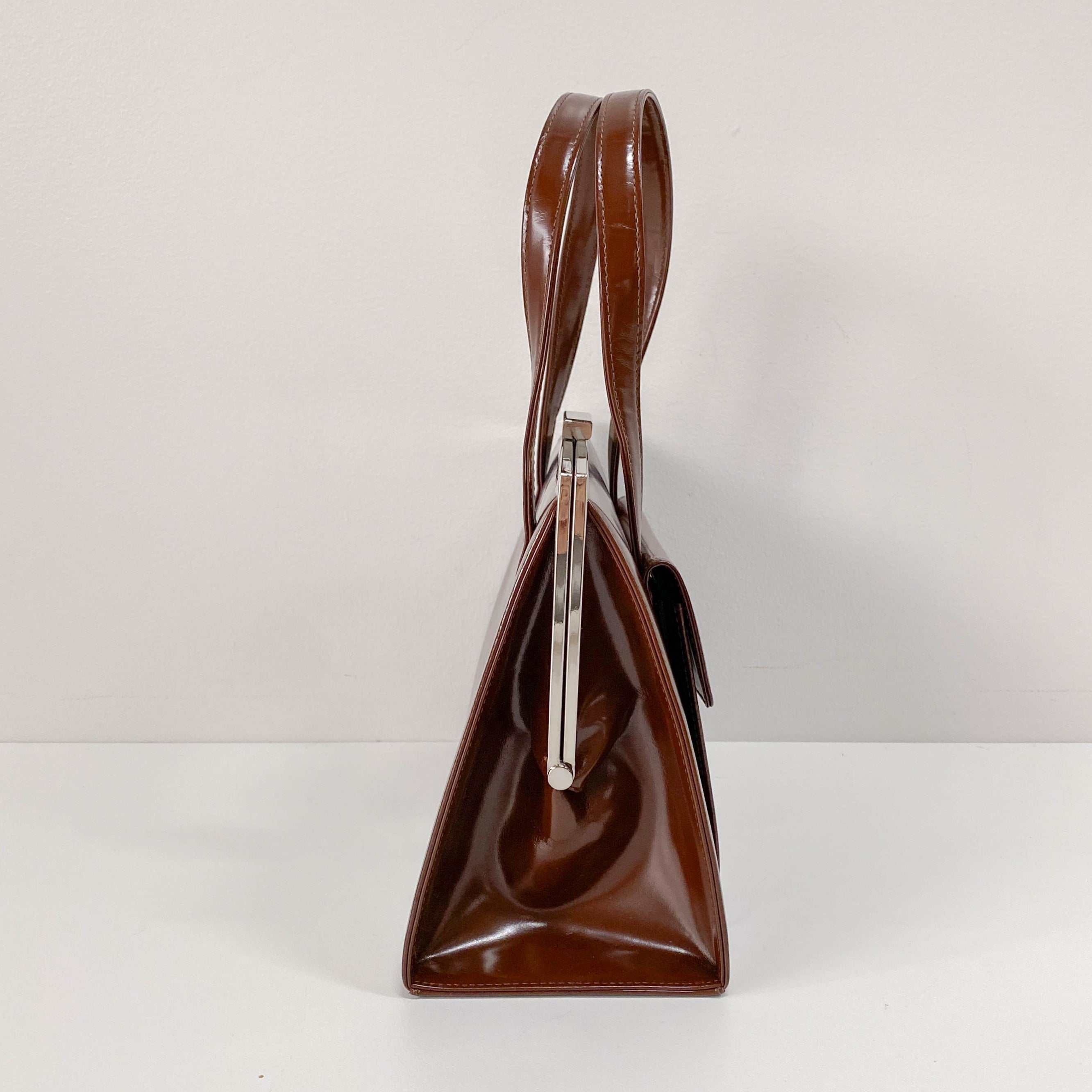 Brown Leather Handle Bag