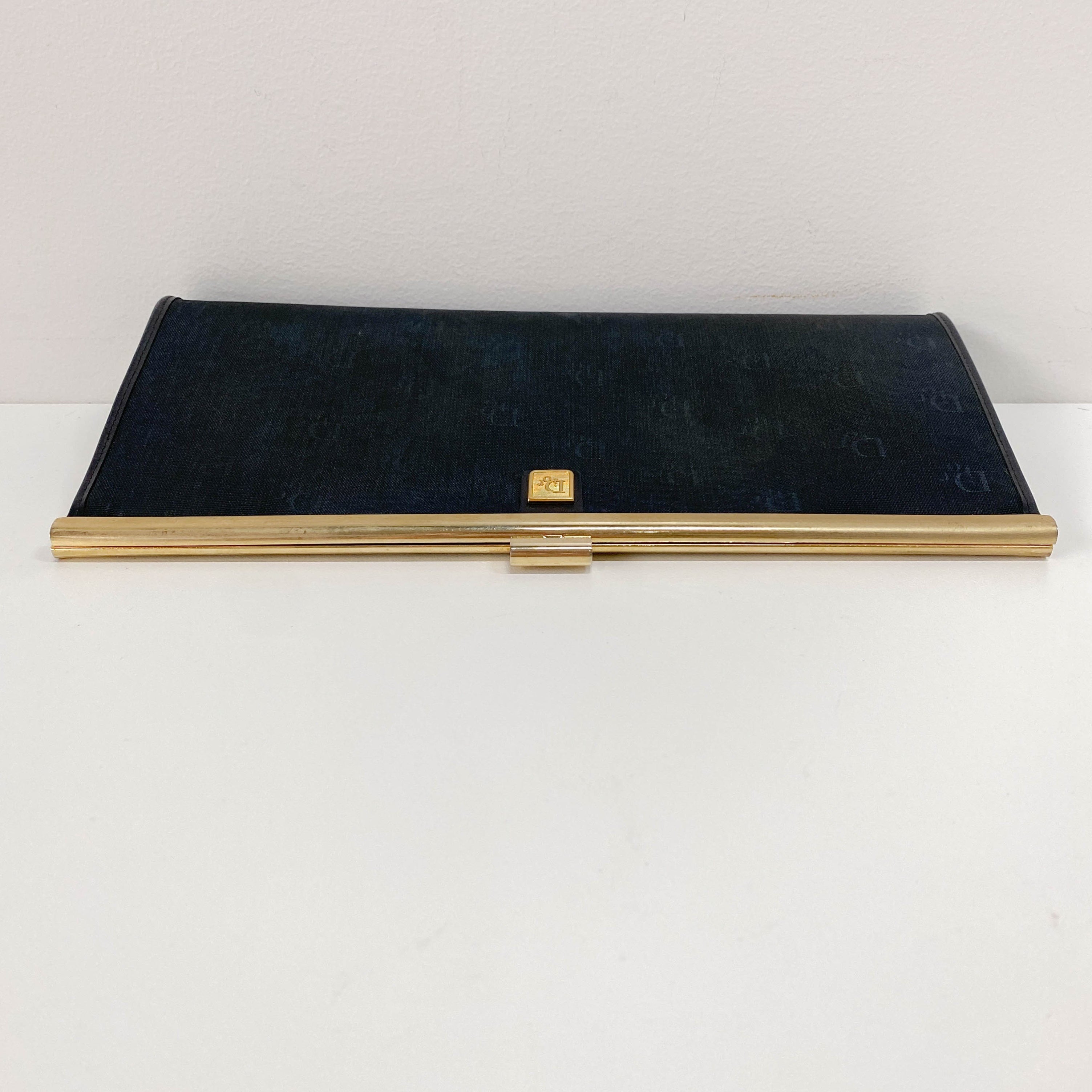 Vintage Black Canvas Hand Bag