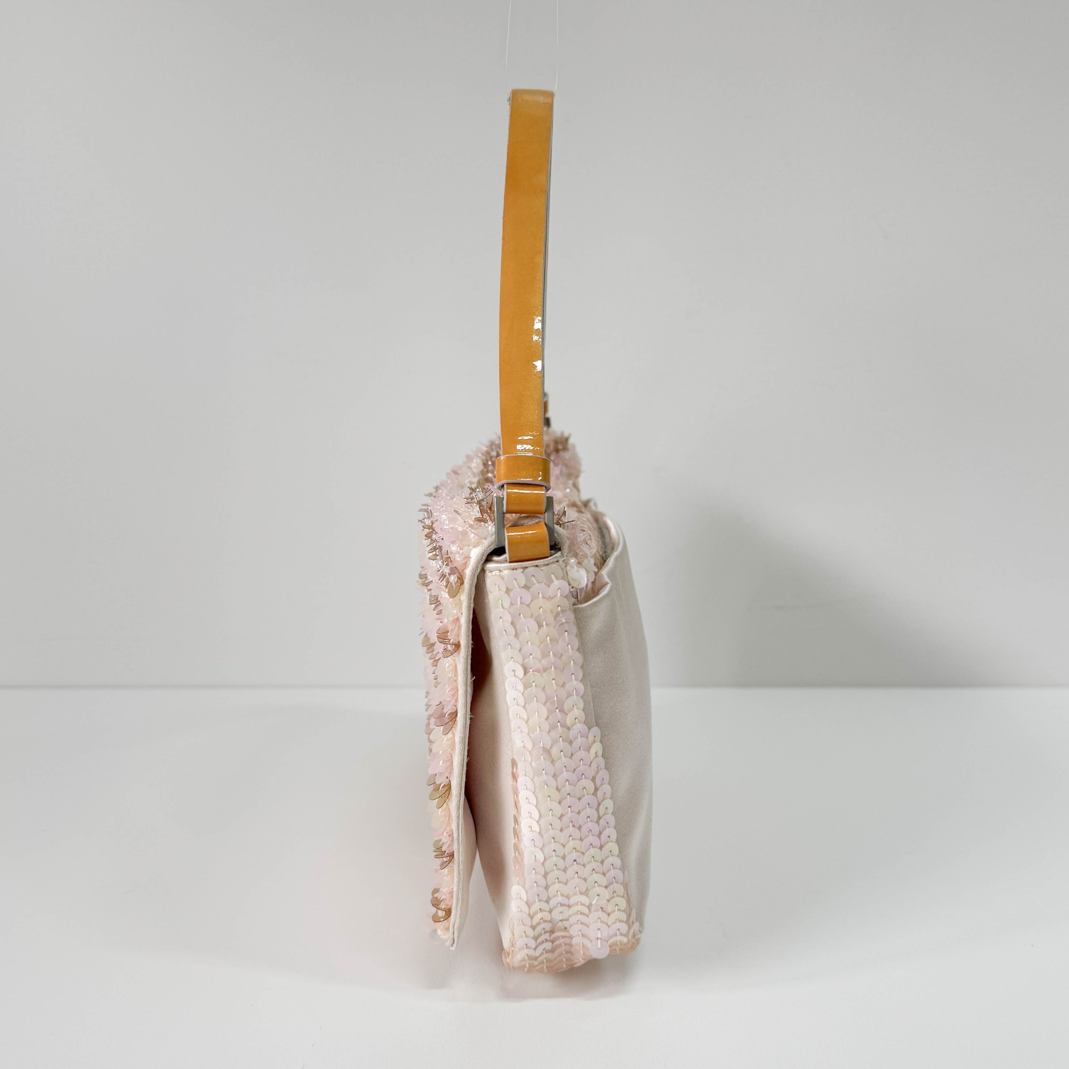 Pink Sequin Shoulder Bag