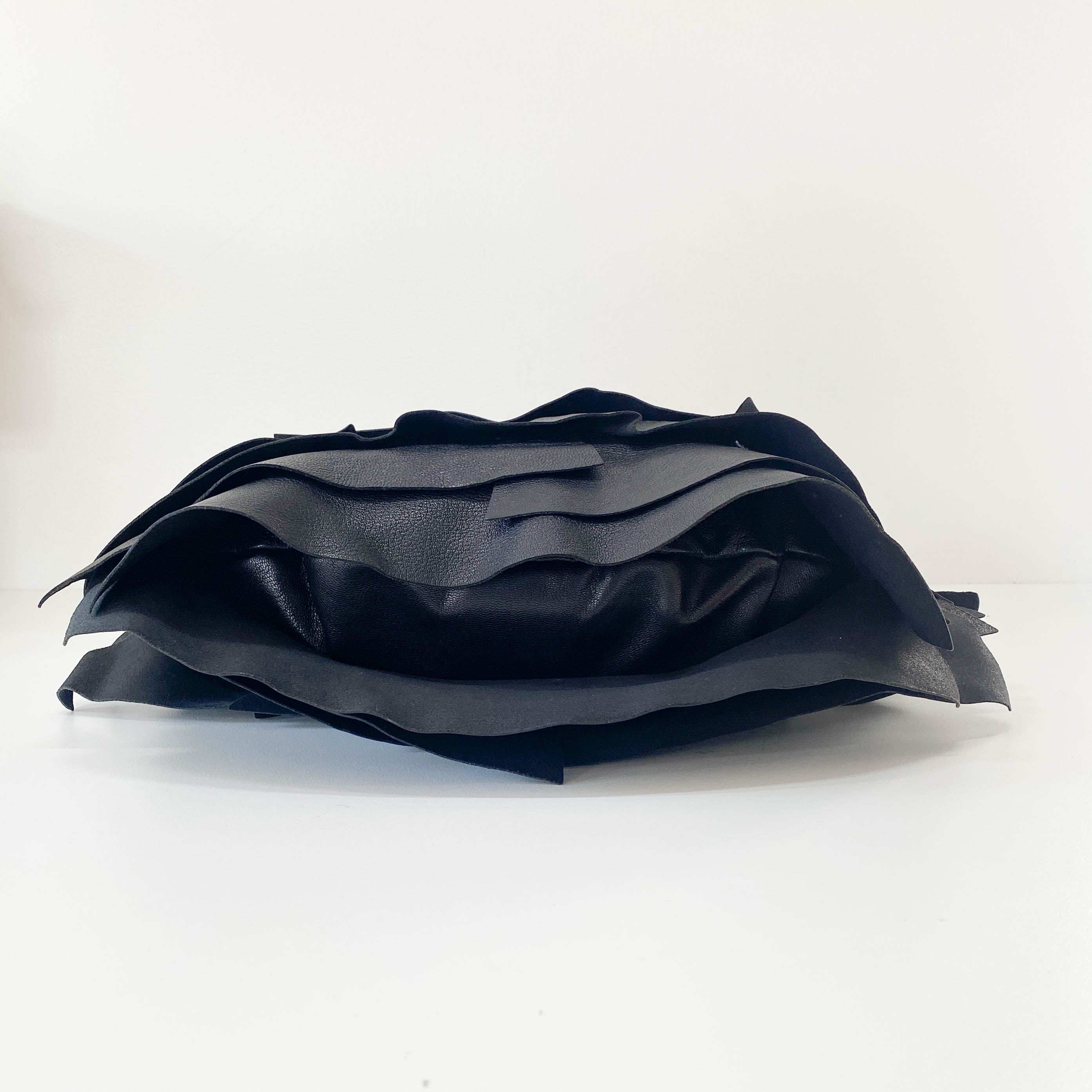 Dark Brown Leather Shoulder Bag