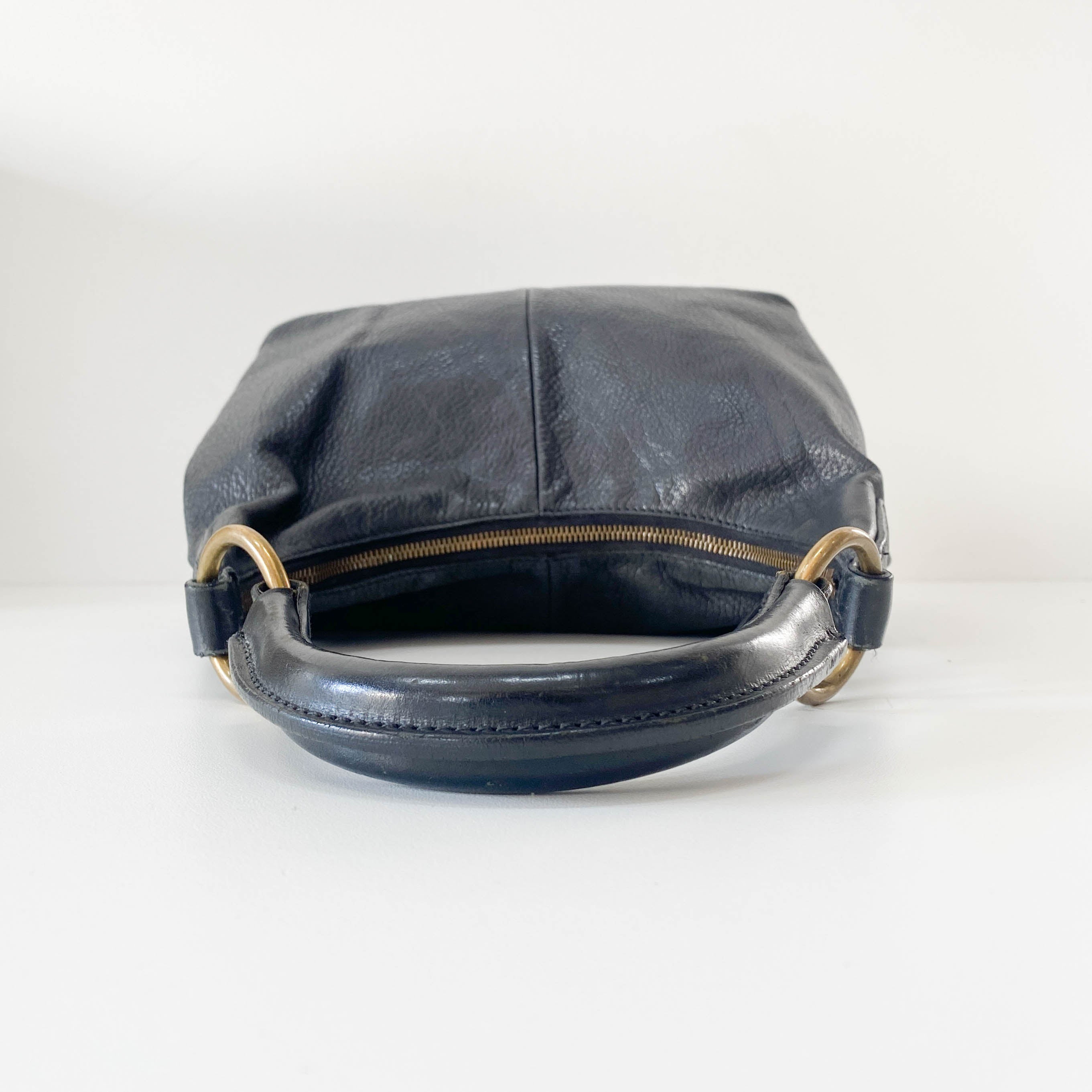 Black Leather Shoulder Bag