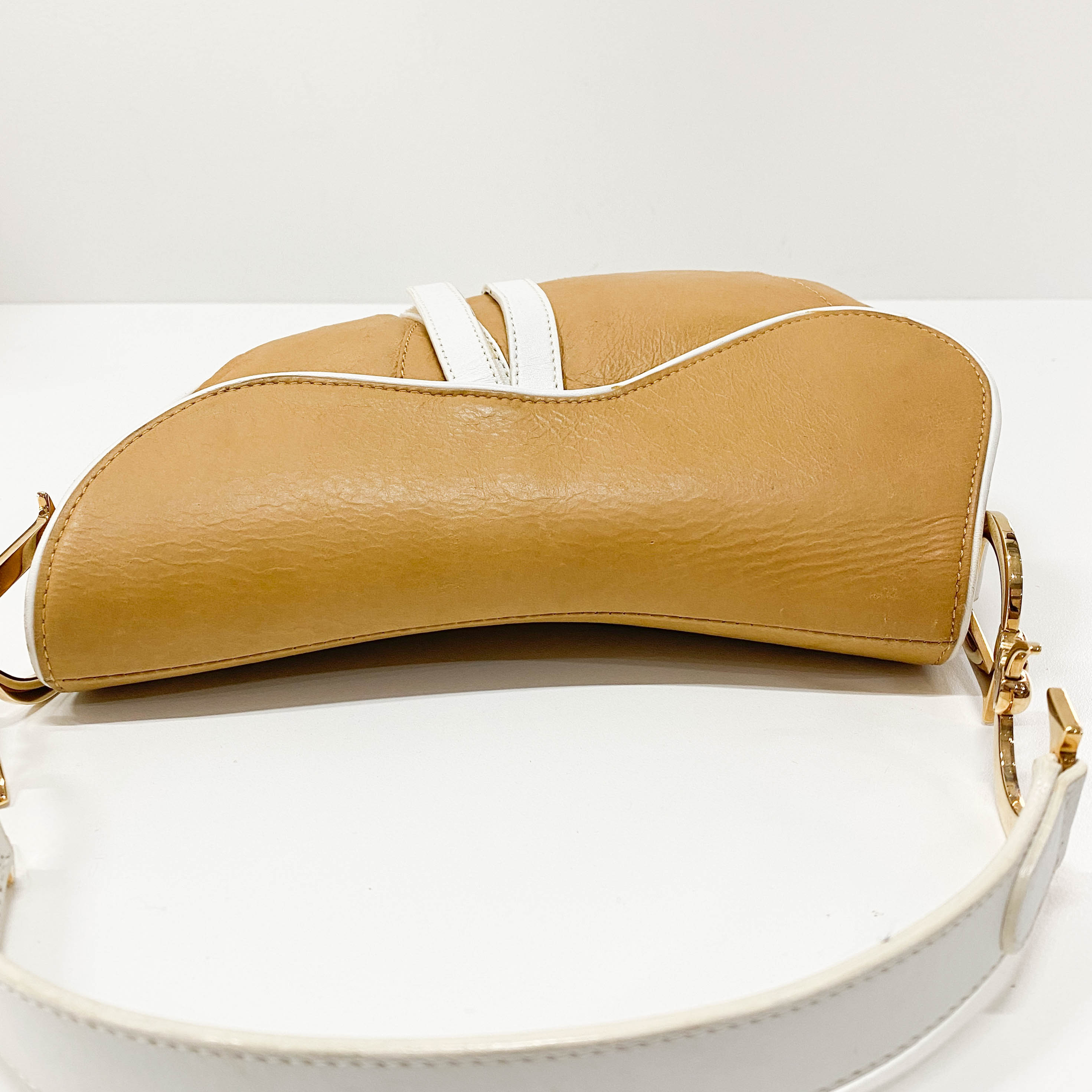 Saddle Brown Leather Shoulder Bag