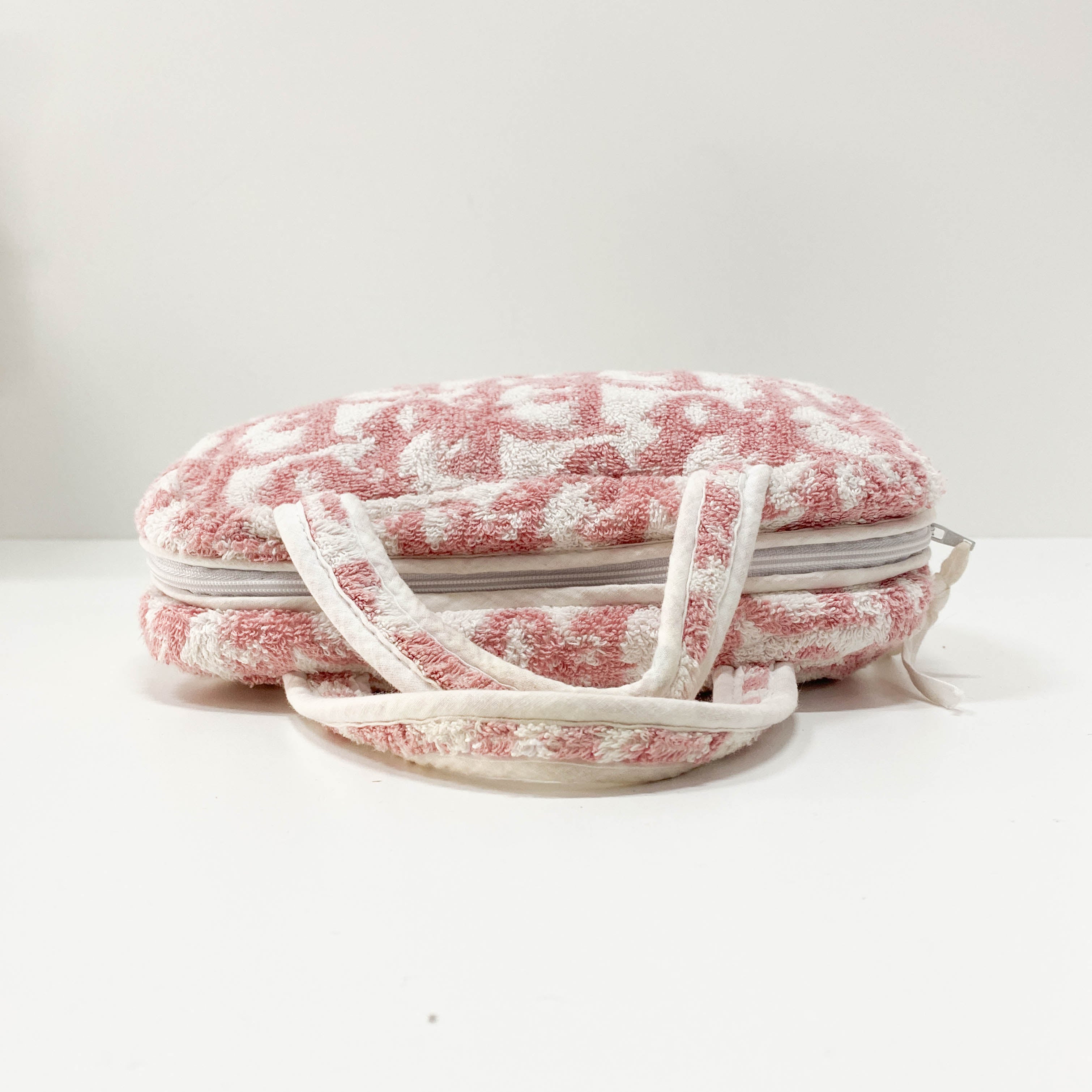 Trotter Pink Terry Cloth Towel Handbag