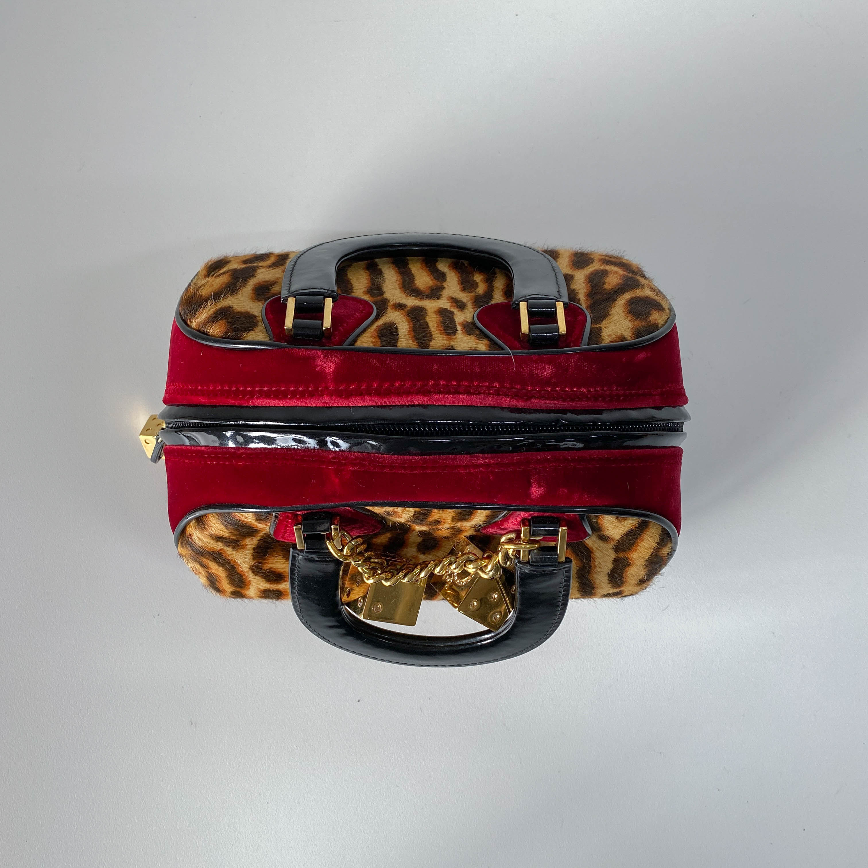 Gambler Dice Leopard Print Handbag