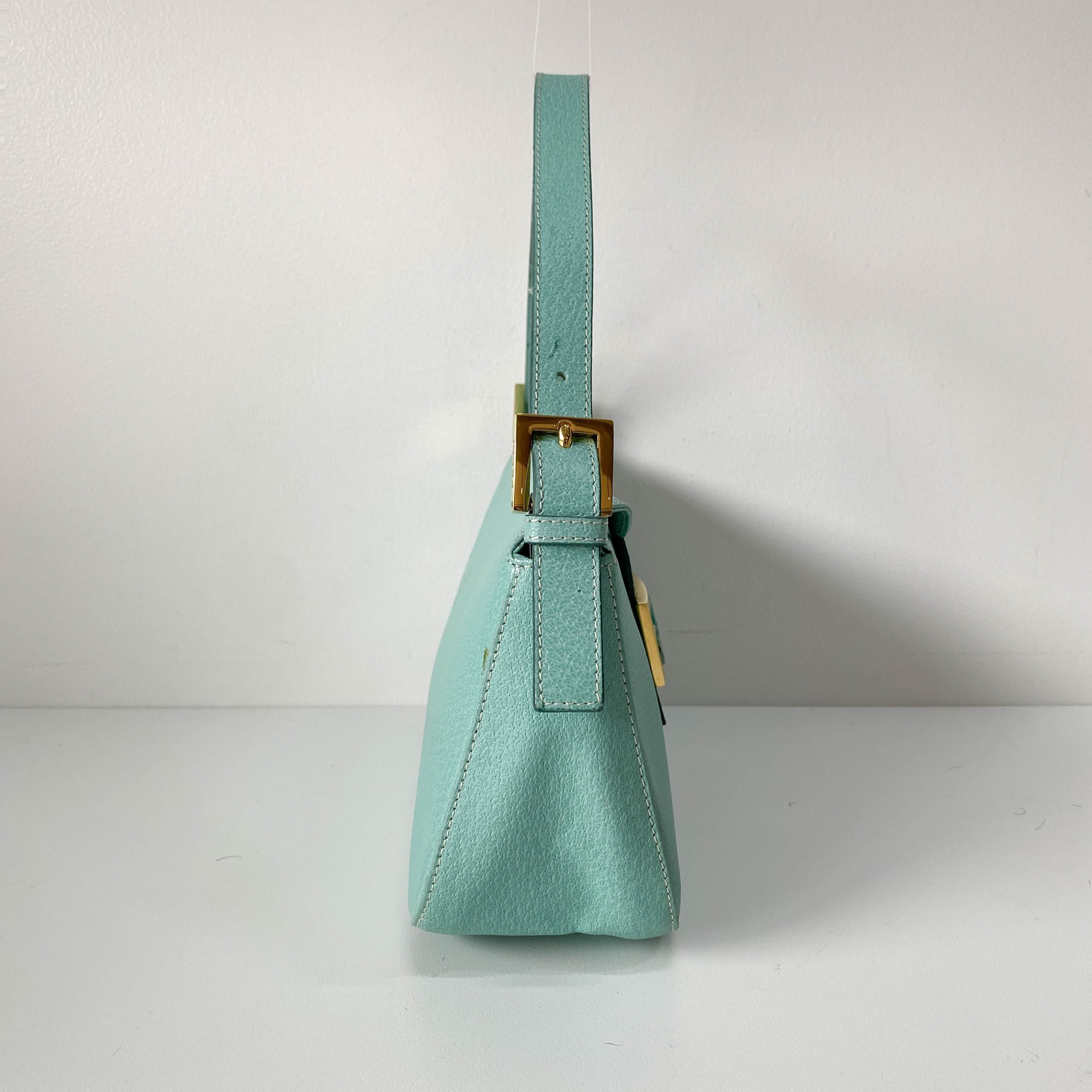 Green Leather Shoulder Bag