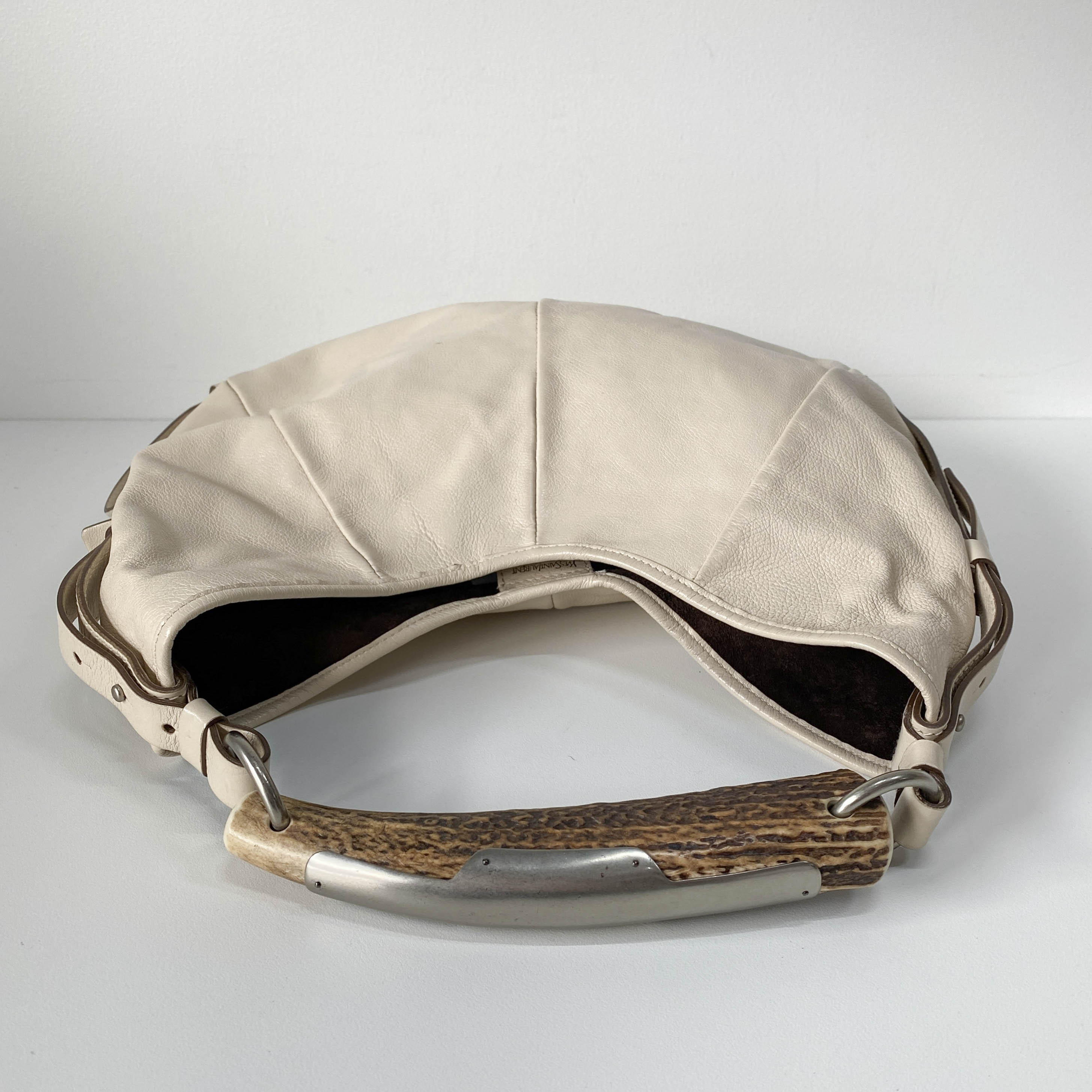 Mombasa Beige Leather Shoulder Bag