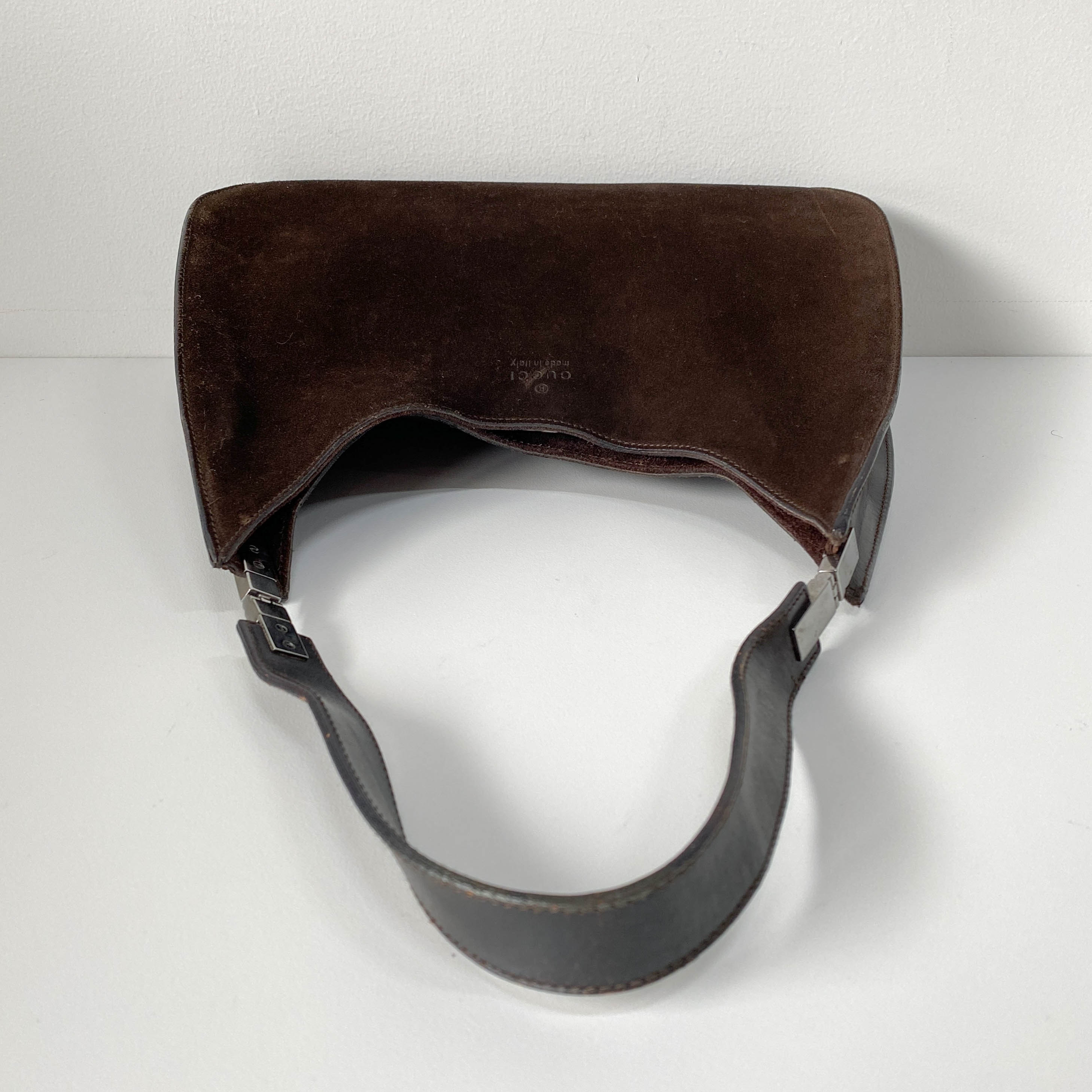Brown Suede Shoulder Bag