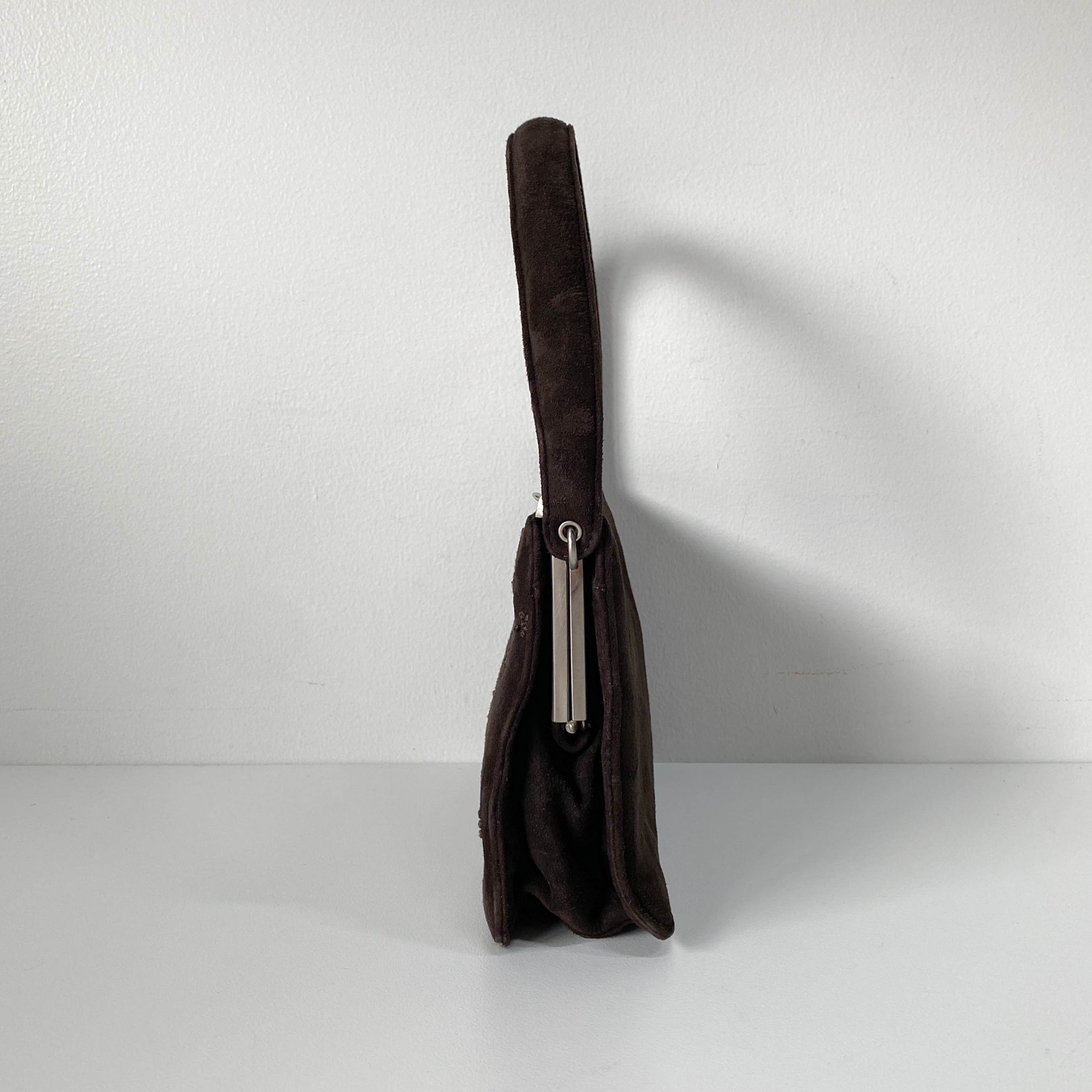 Brown Suede Handbag