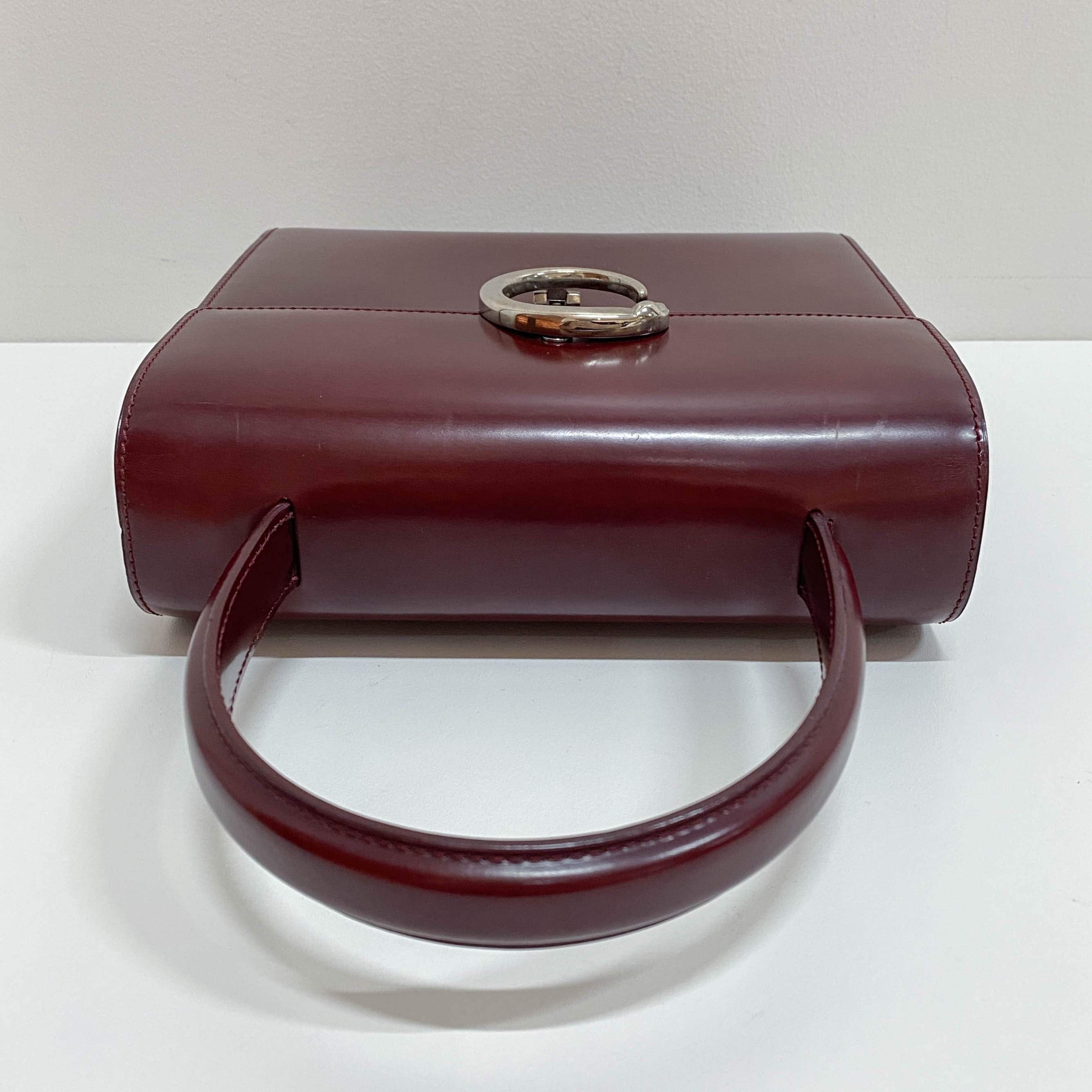 Panthère de Cartier Top Handle Leather Bag