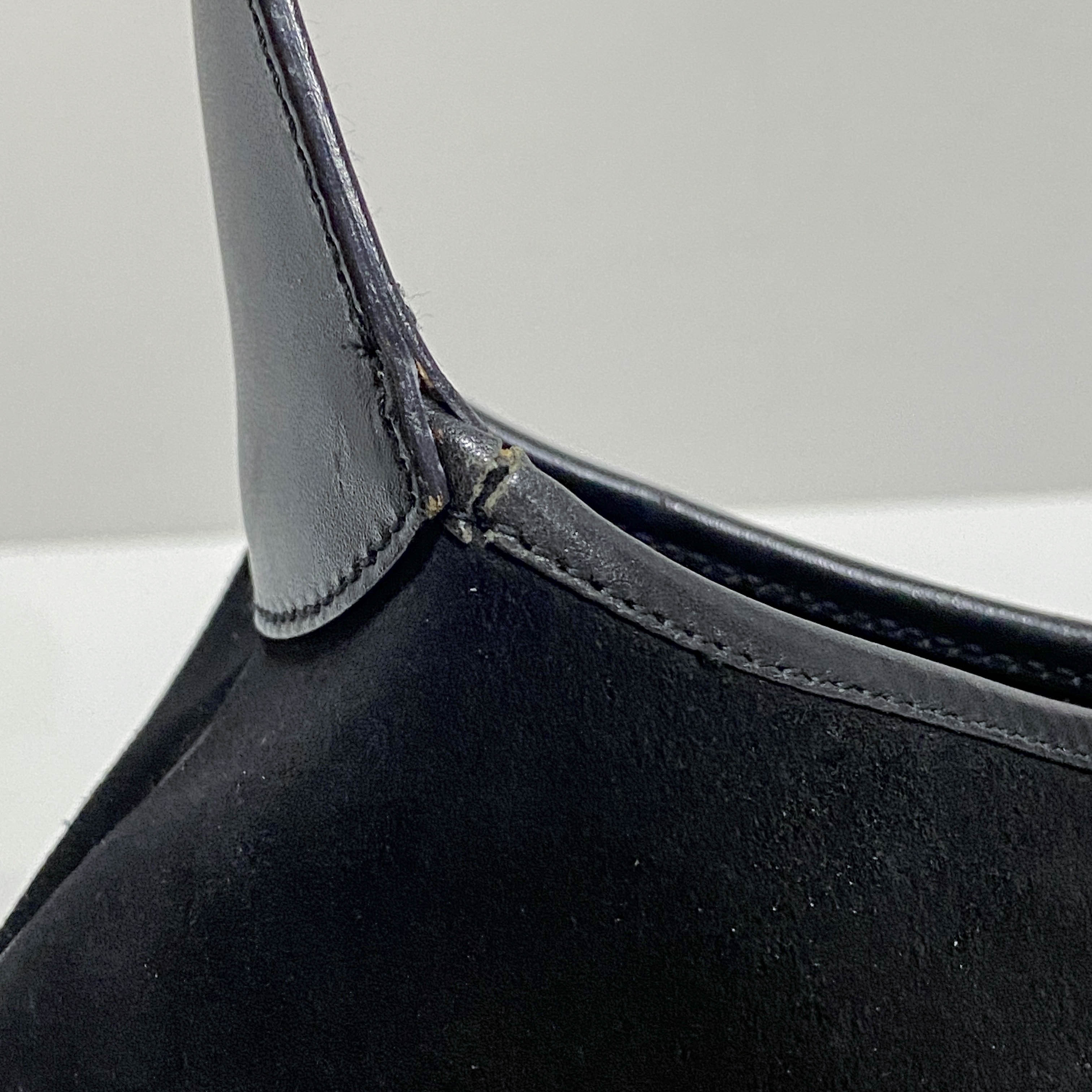 Jackie Black Suede Shoulder Bag