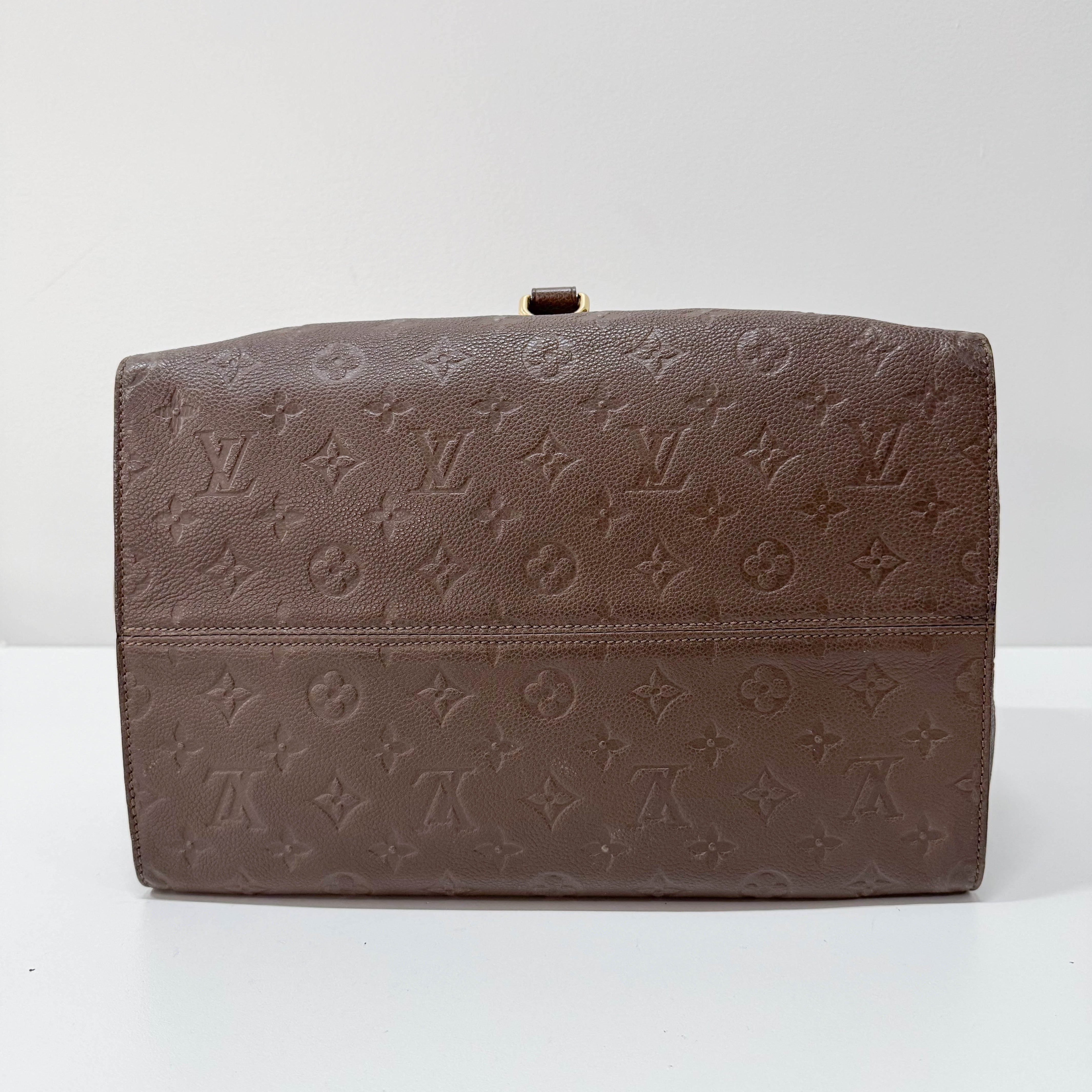 Empreinte Inspire Taupe Monogram Shoulder Bag