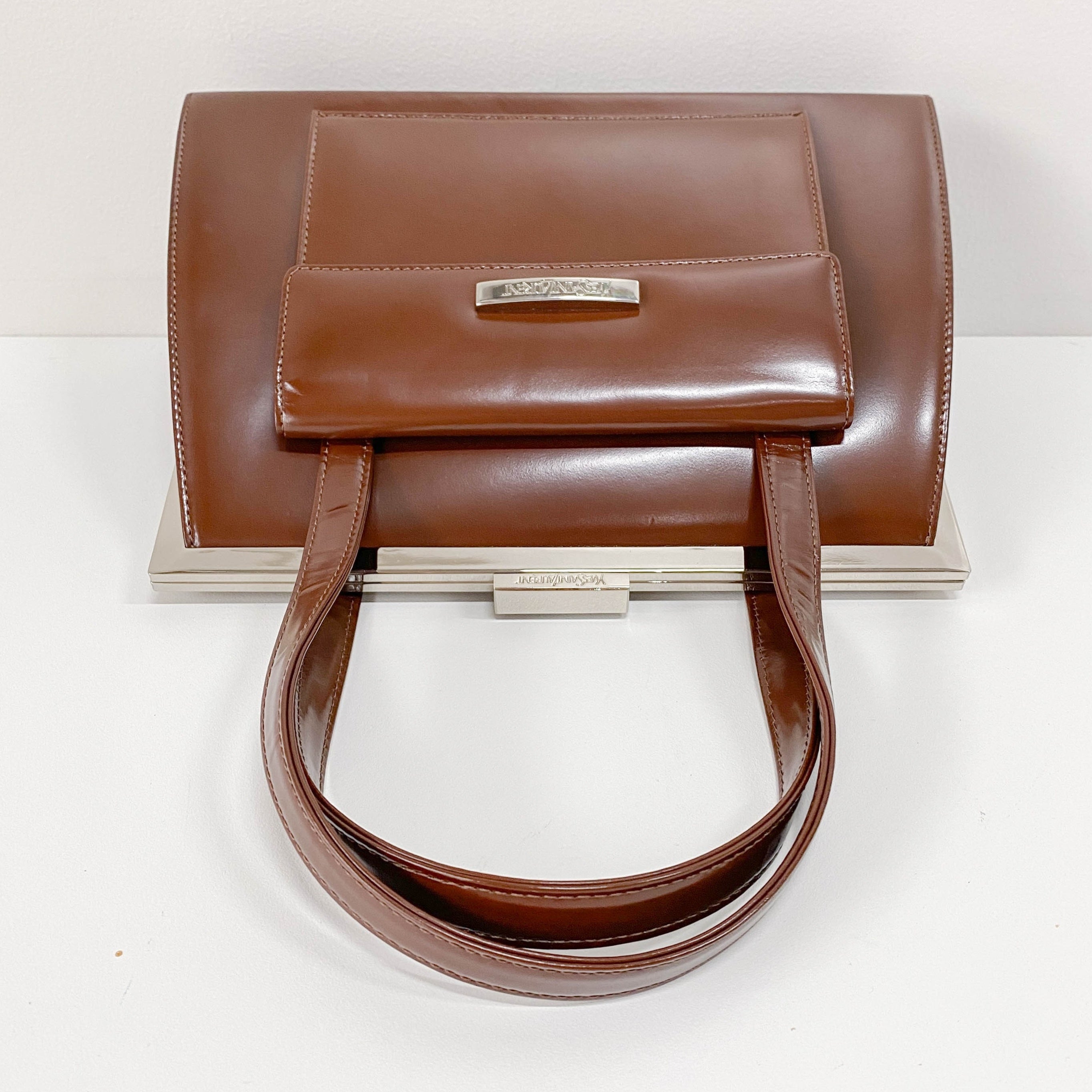 Brown Leather Handle Bag