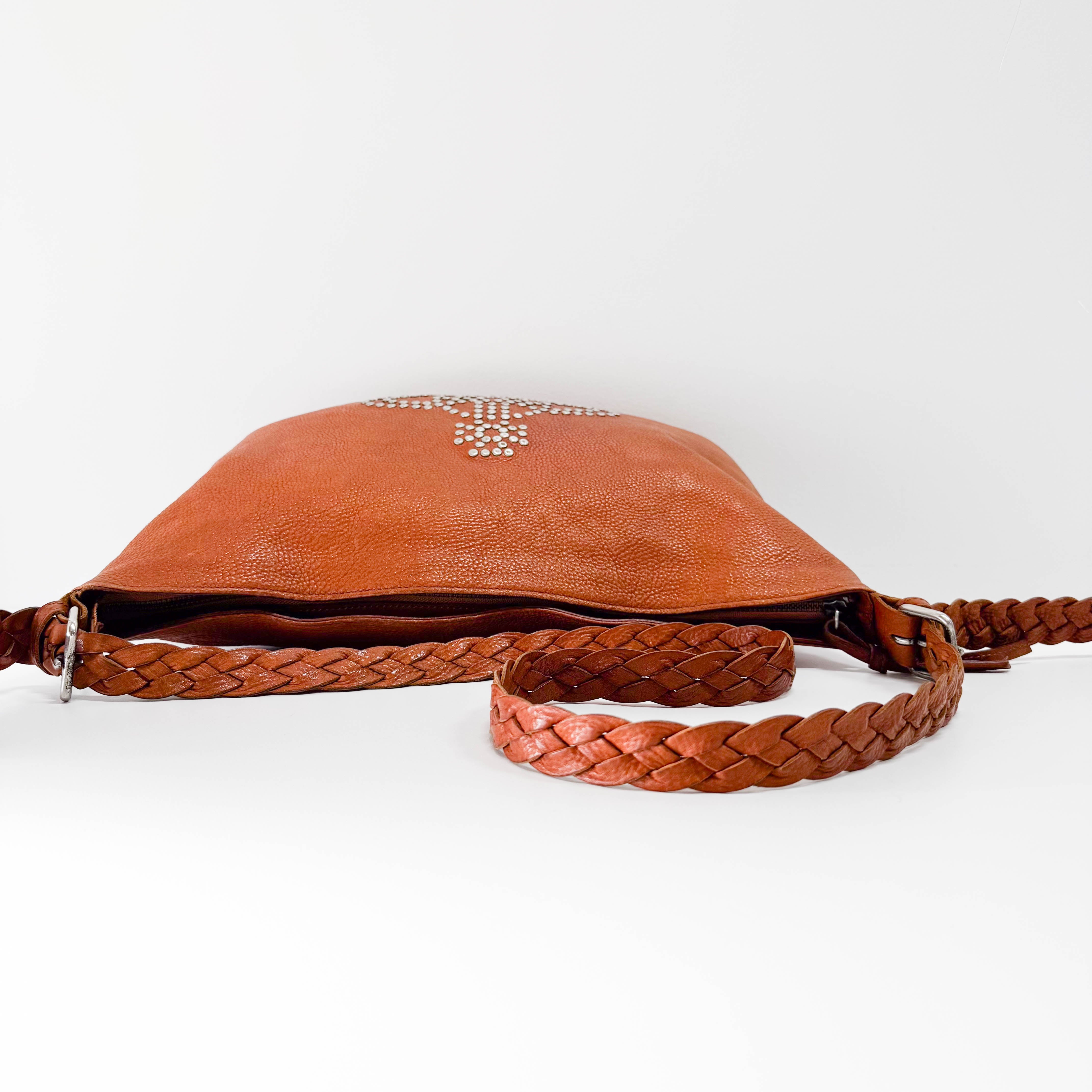 Brown Leather Crossbody Bag