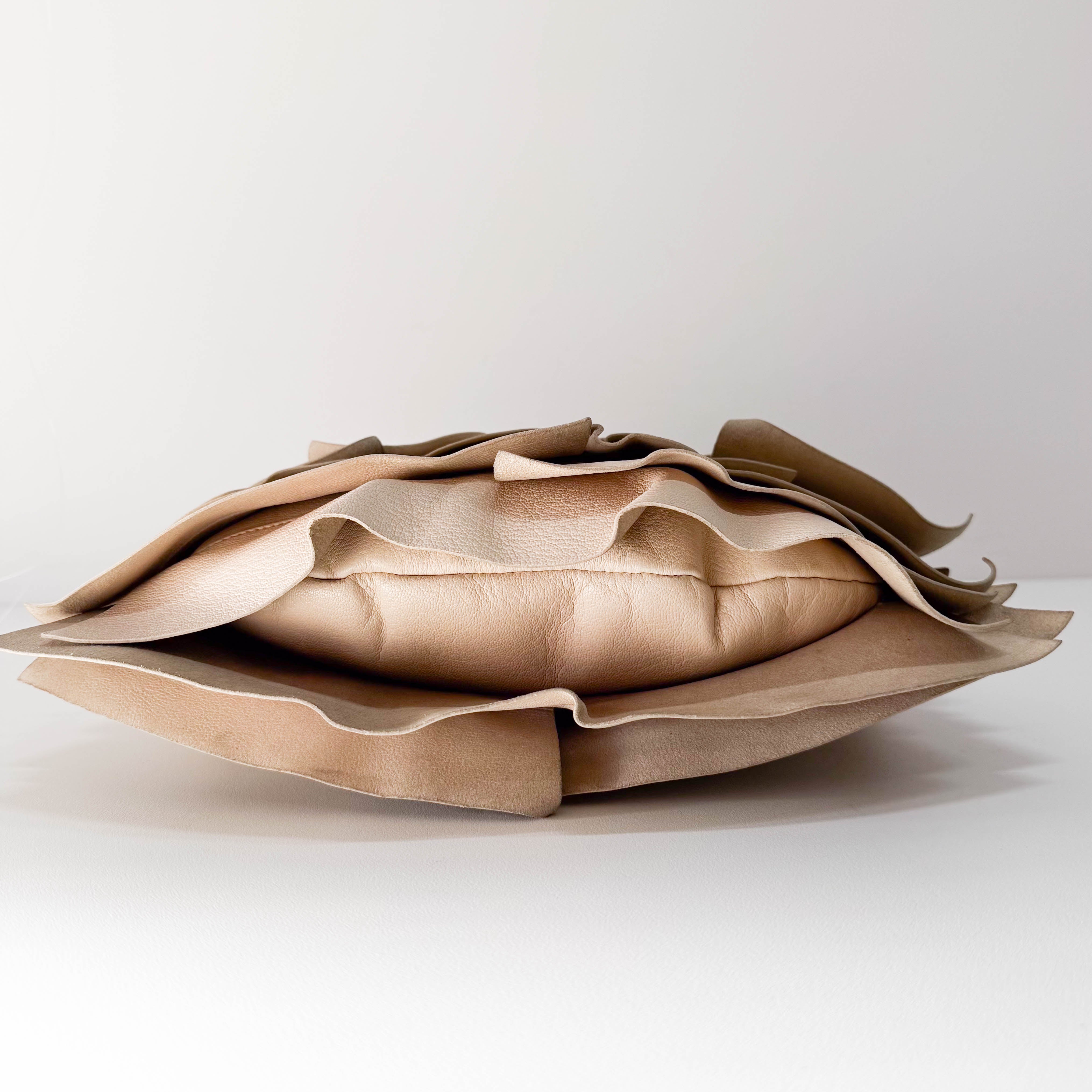 Saint-Tropez White Leather Shoulder Bag