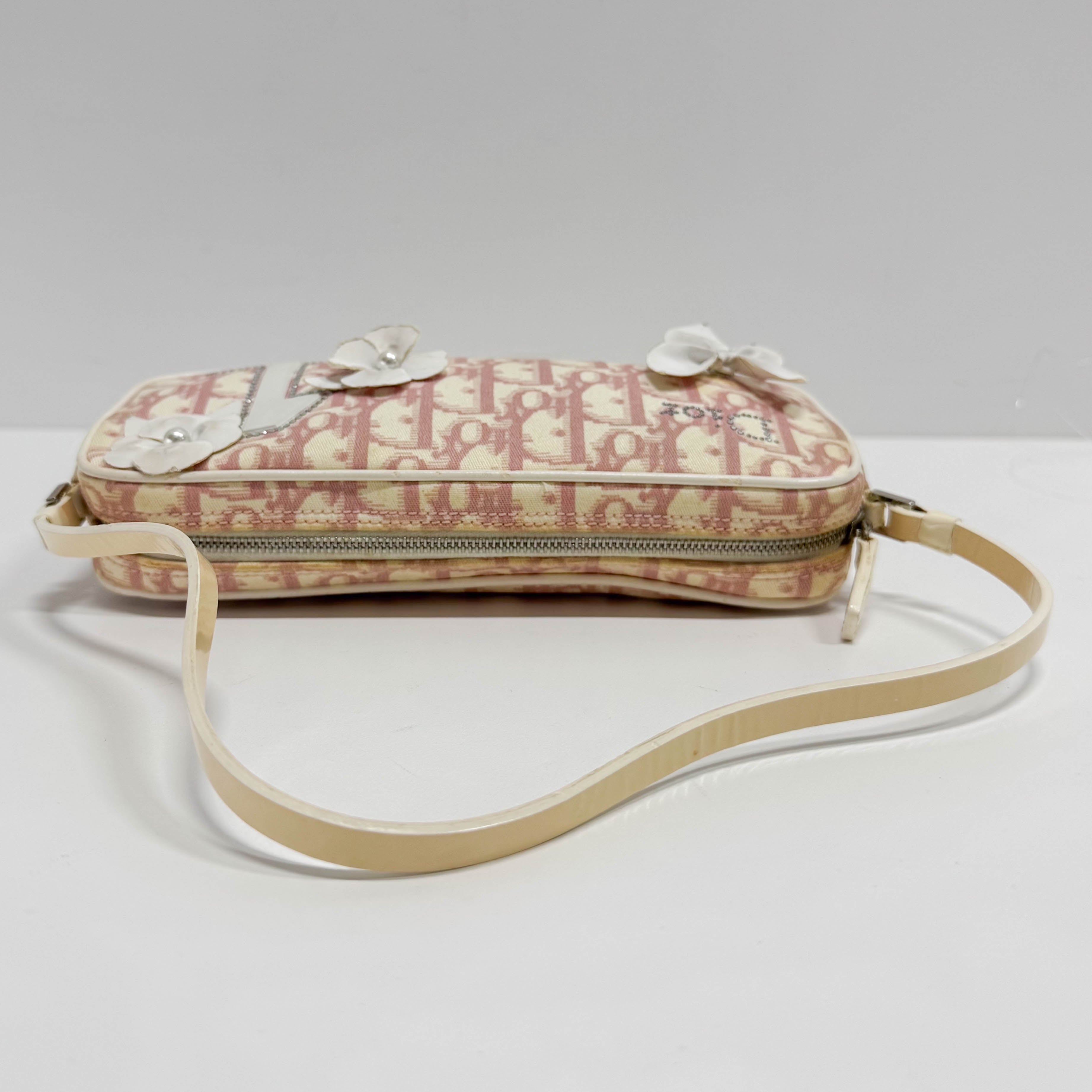 Girly Pinky Monogram Shoulder Bag