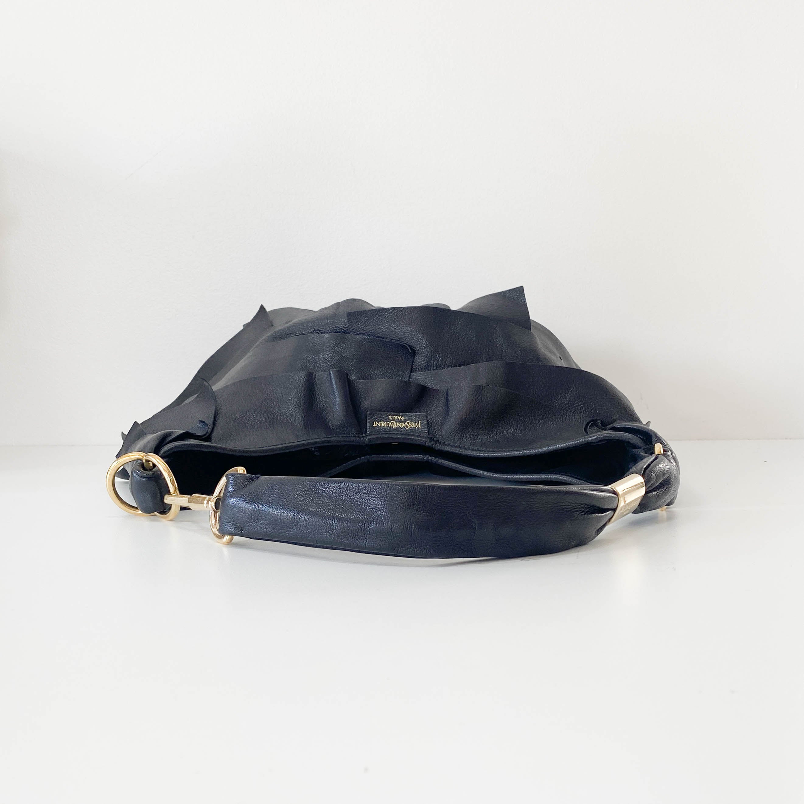 Dark Brown Leather Shoulder Bag