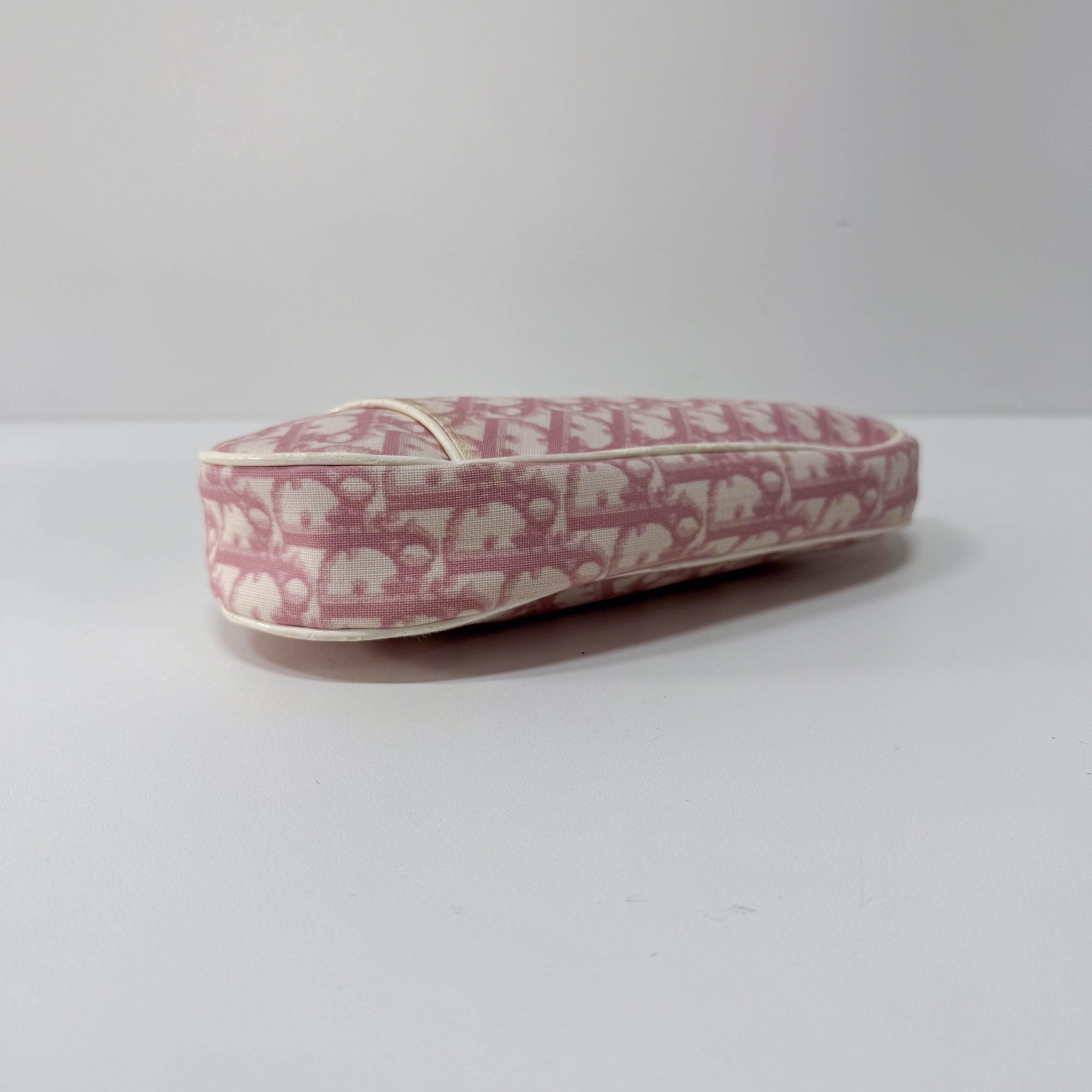 Saddle Trotter Pink Coated Canvas Shoulder Bag