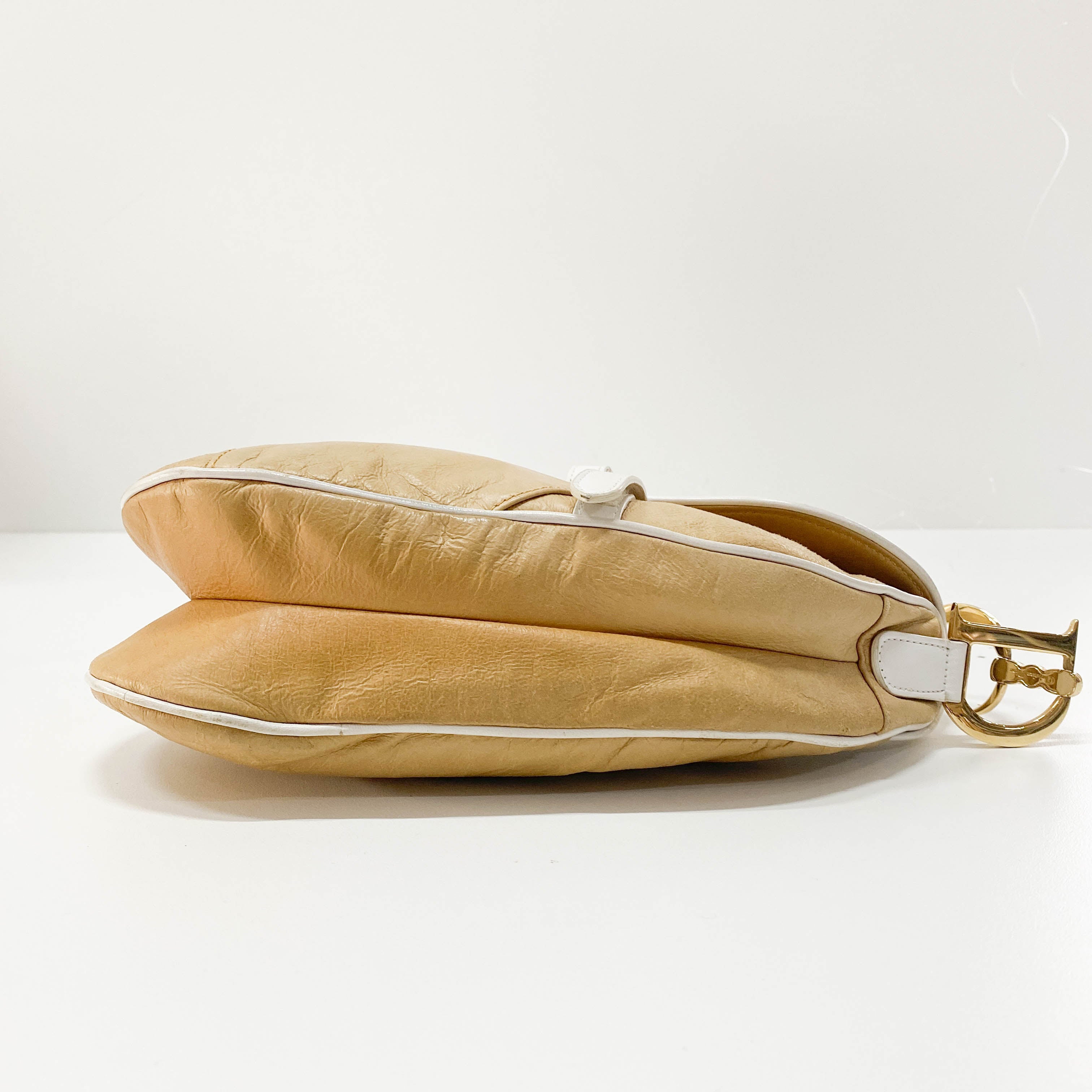 Saddle Brown Leather Shoulder Bag