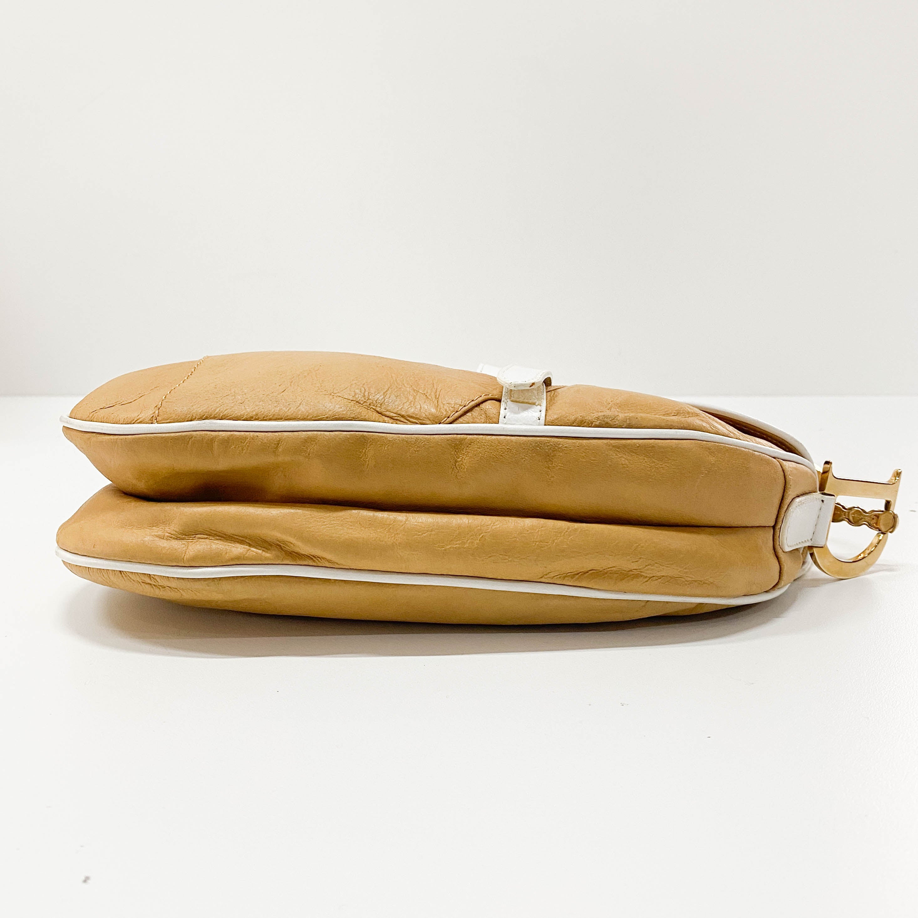 Saddle Brown Leather Shoulder Bag