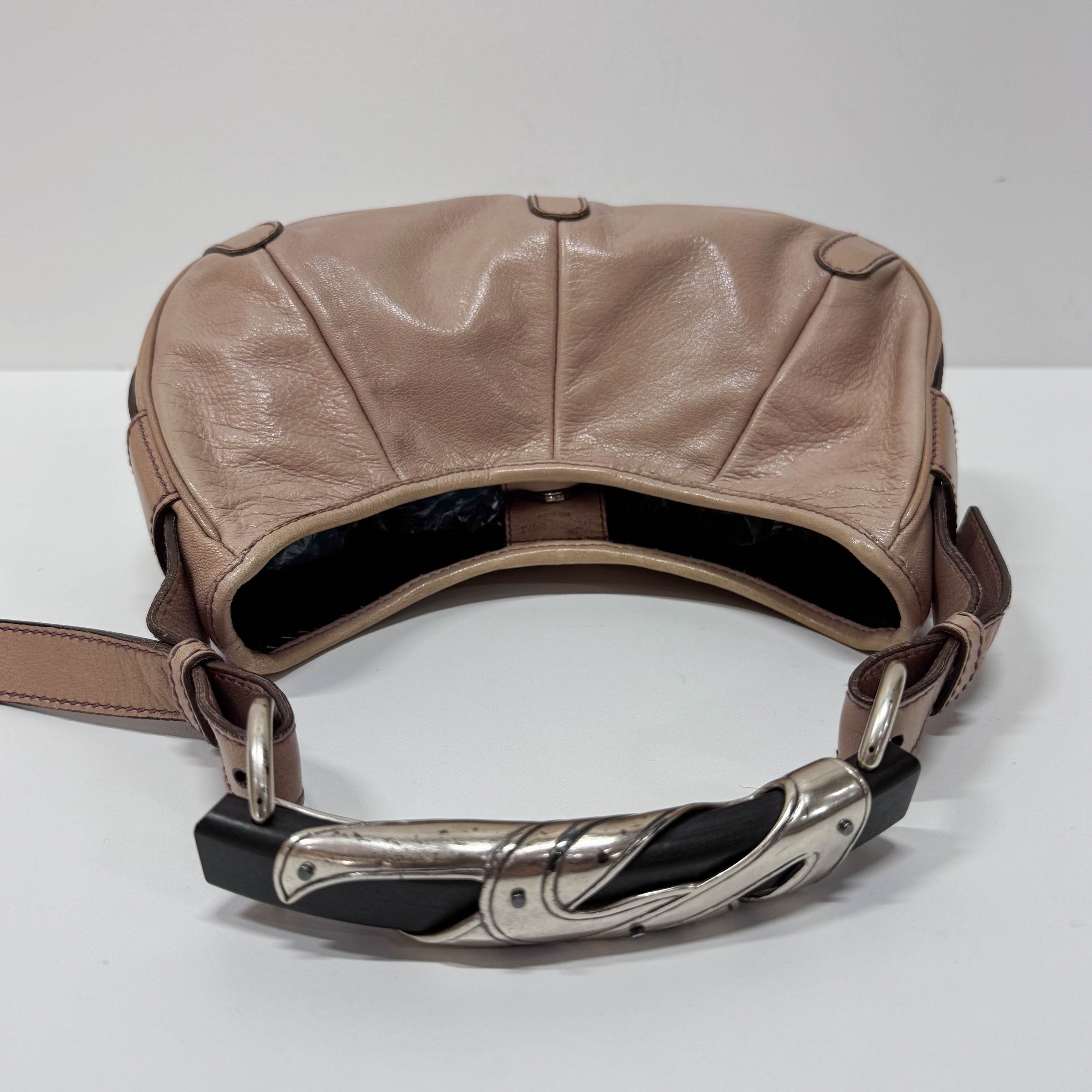 Mombasa Pink/Beige Leather Shoulder Bag