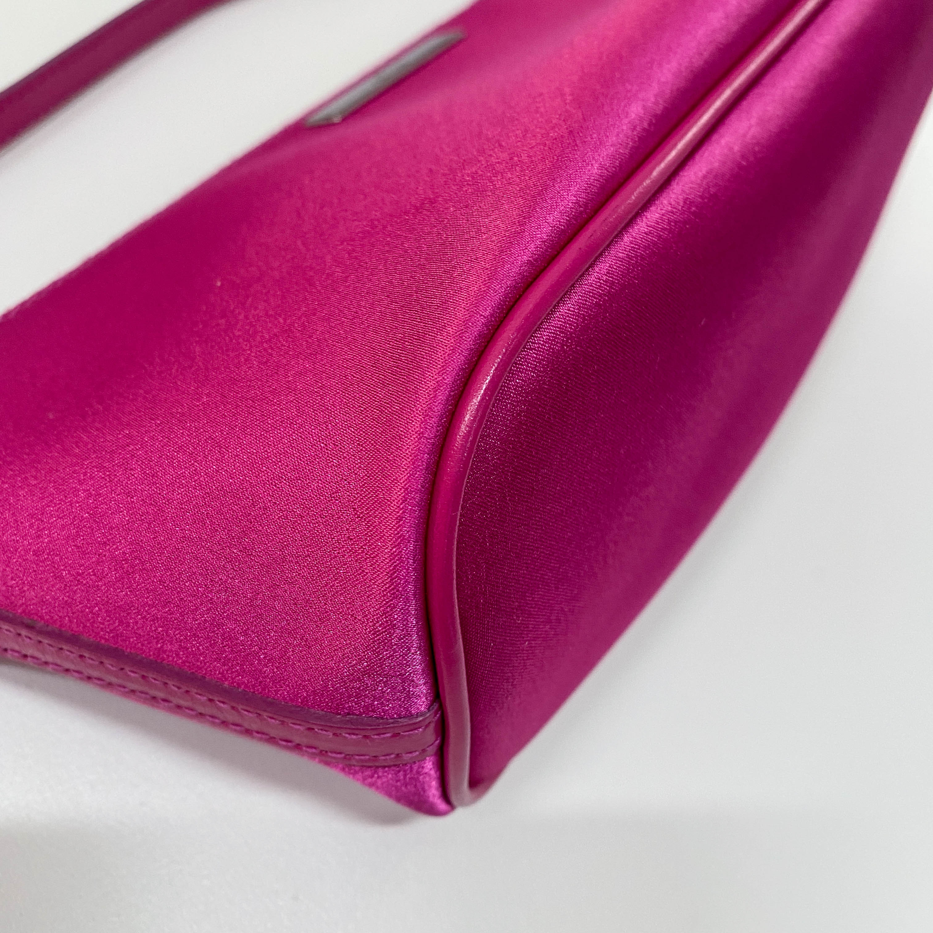 Boat Pink Satin Accessory Pouch