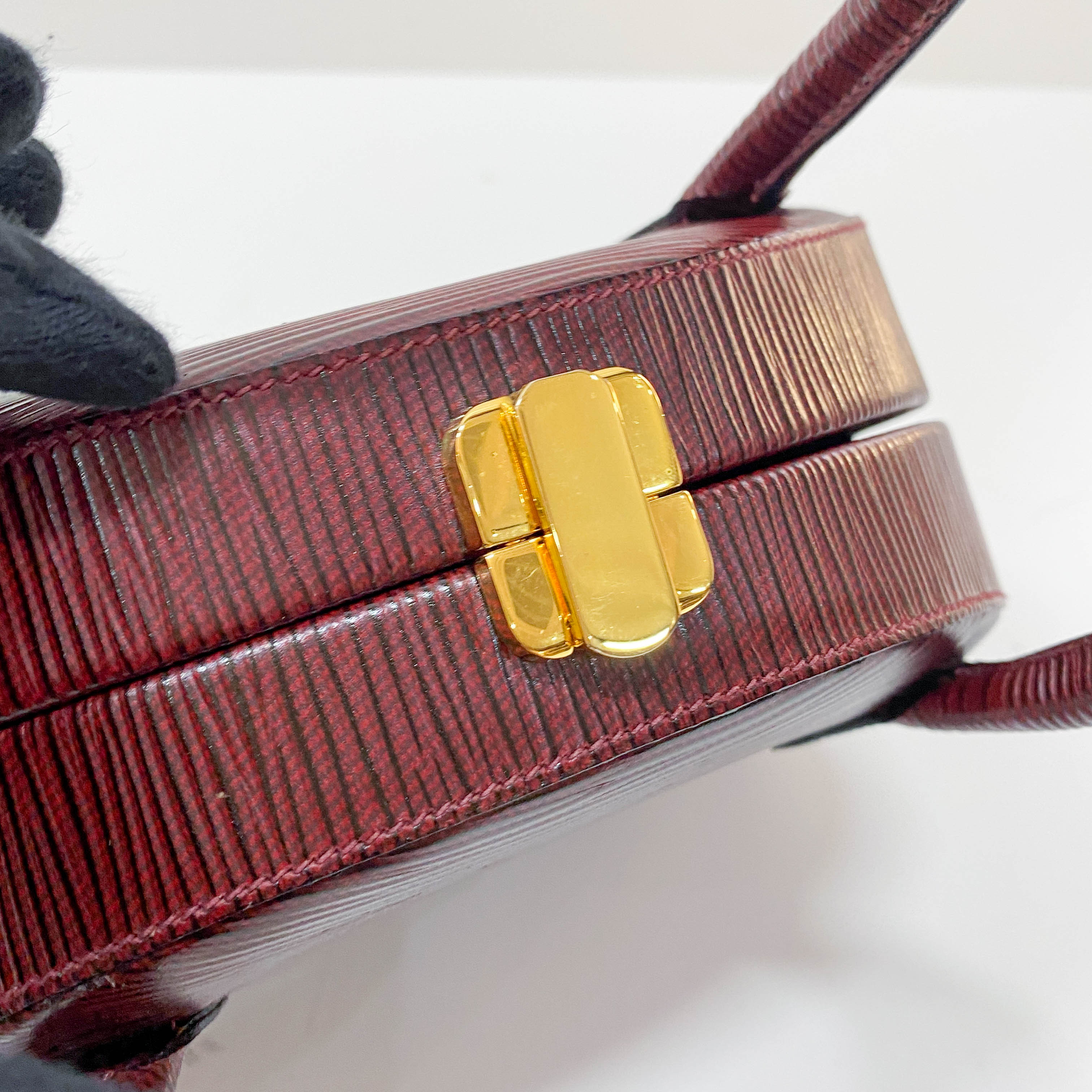 Vintage Red Leather Two Way bag