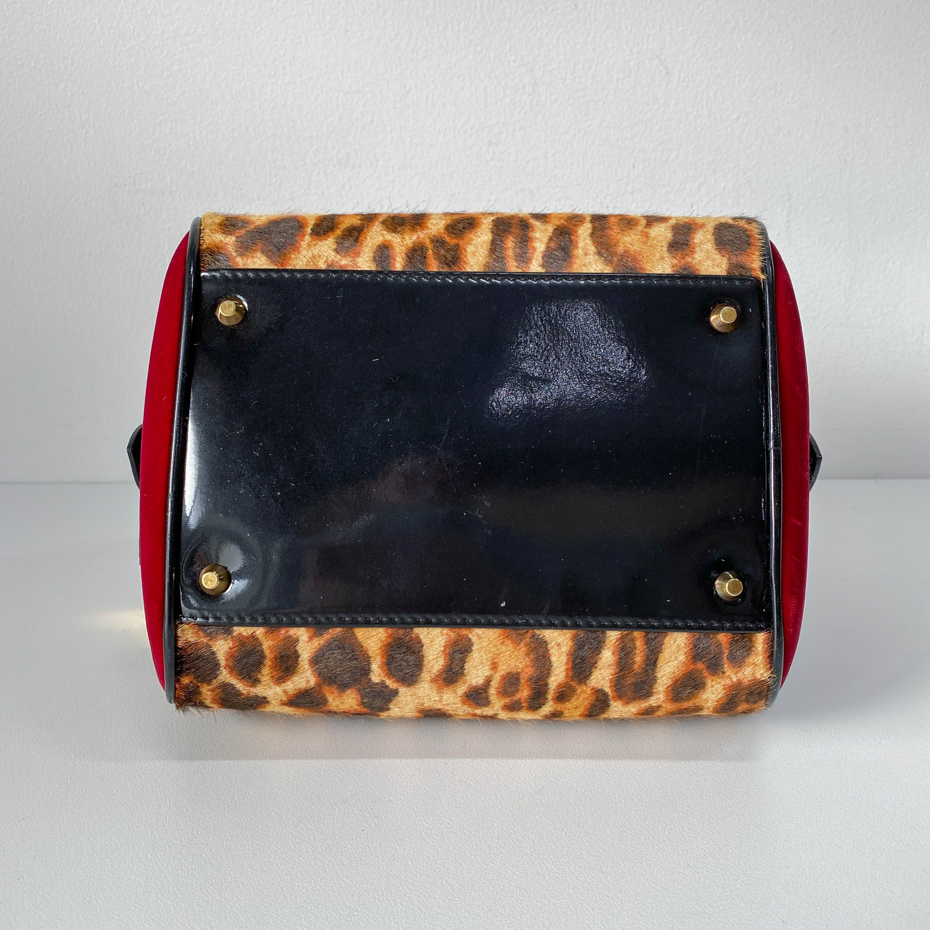 Gambler Dice Leopard Print Handbag