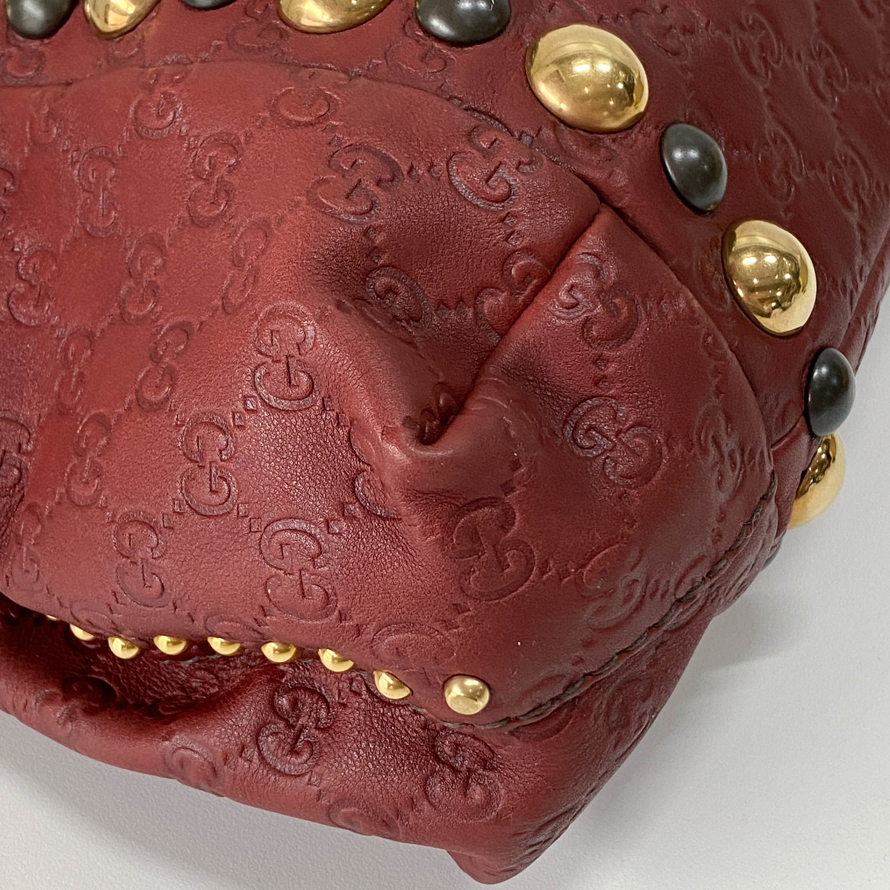 Baboushka Red Leather Tote Bag