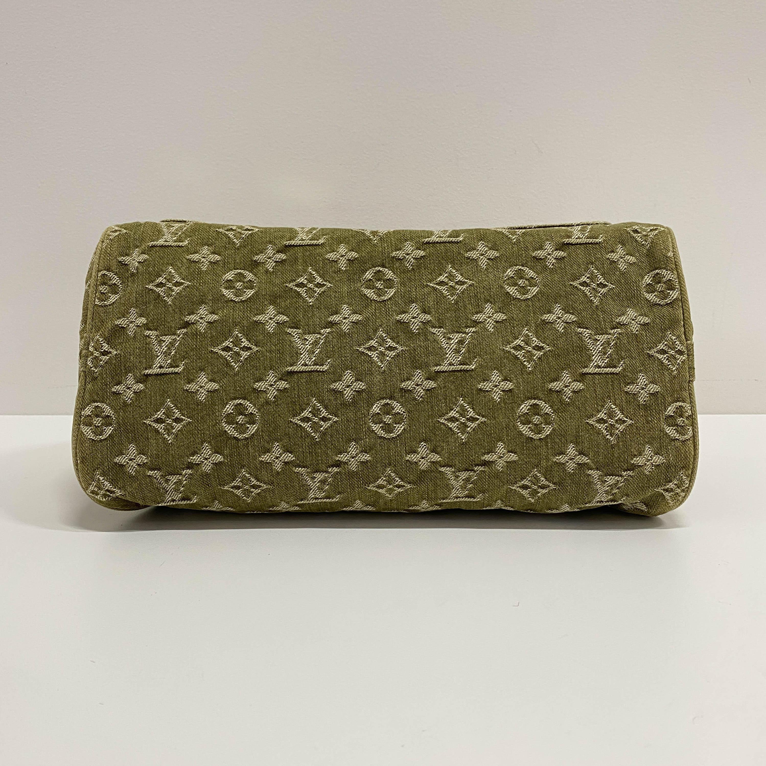 Neo Speedy Monogram Green Denim Handbag
