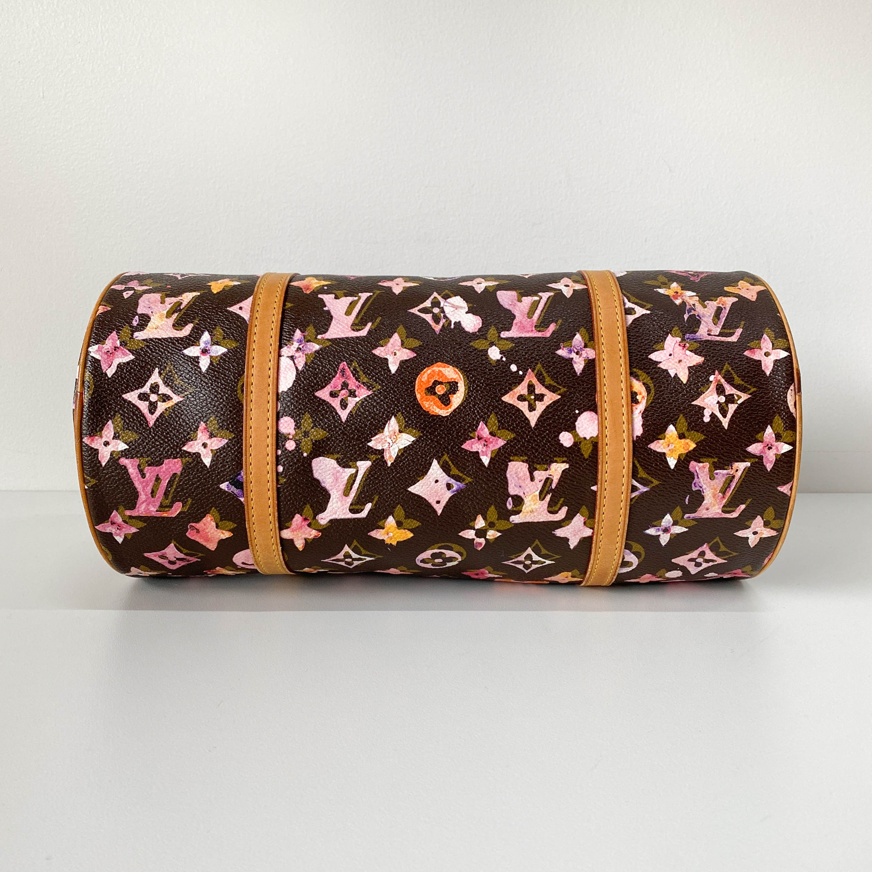 Papillon Watercolour Monogram Brown Canvas Shoulder Bag