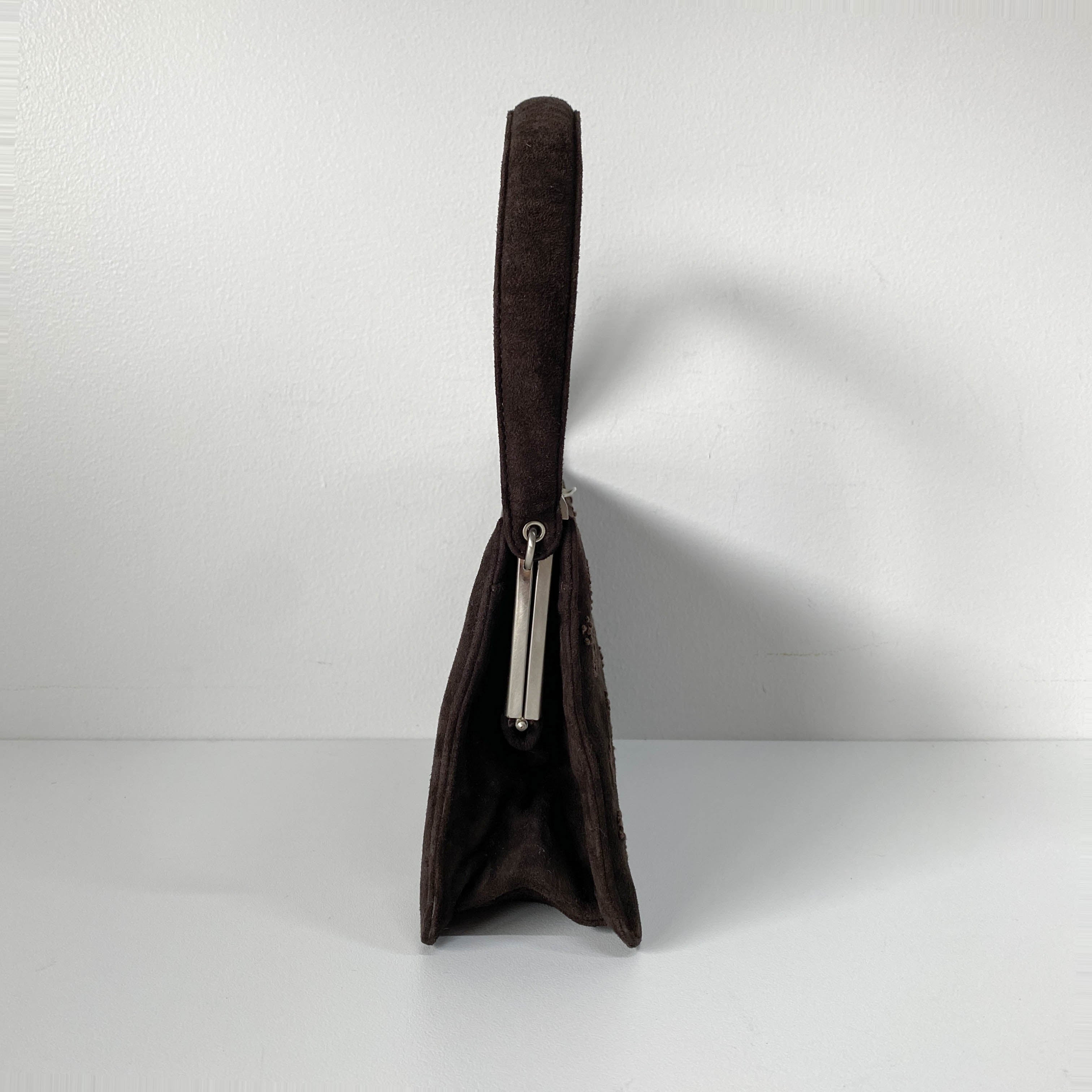 Brown Suede Handbag