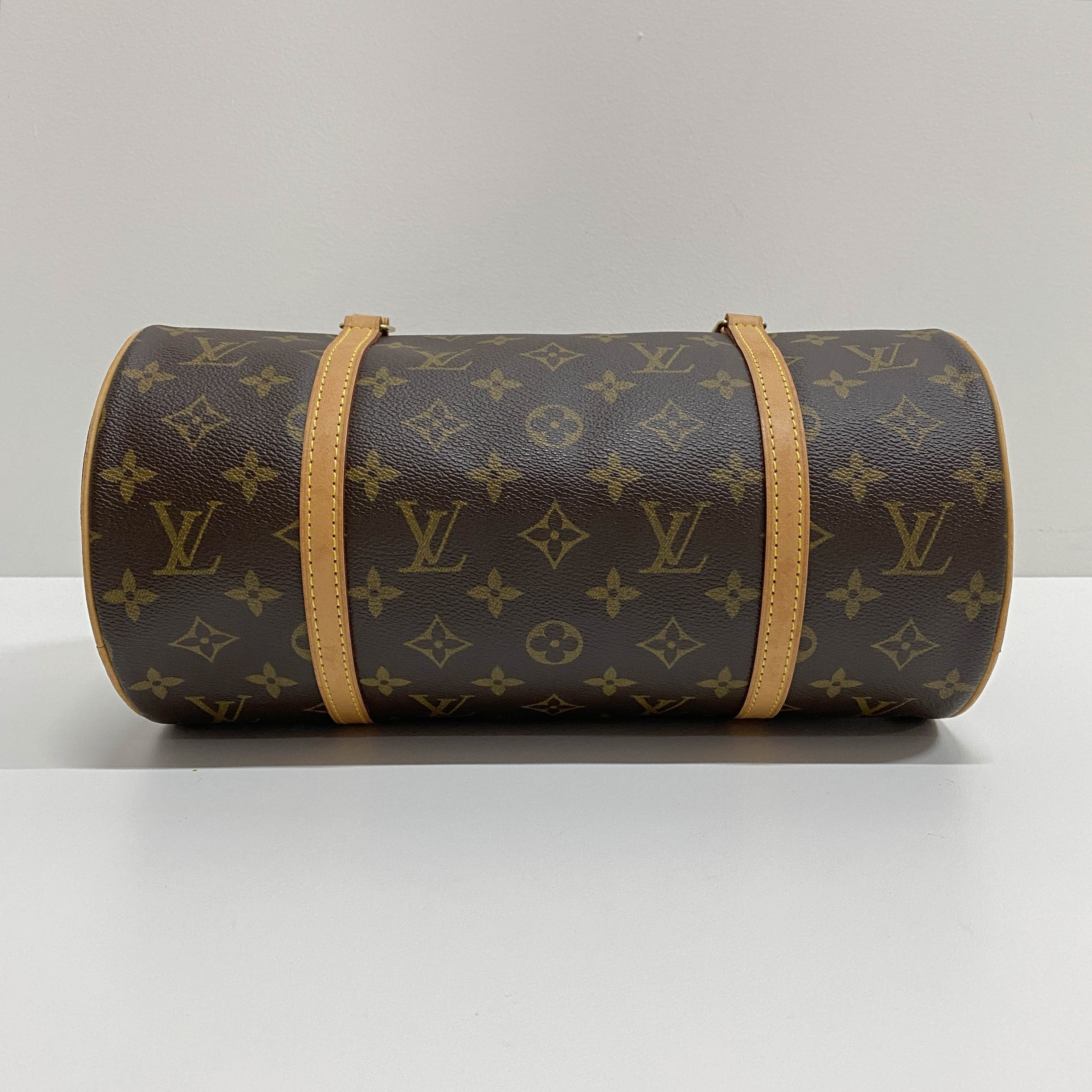 Monogram Brown Leather Shoulder Bag