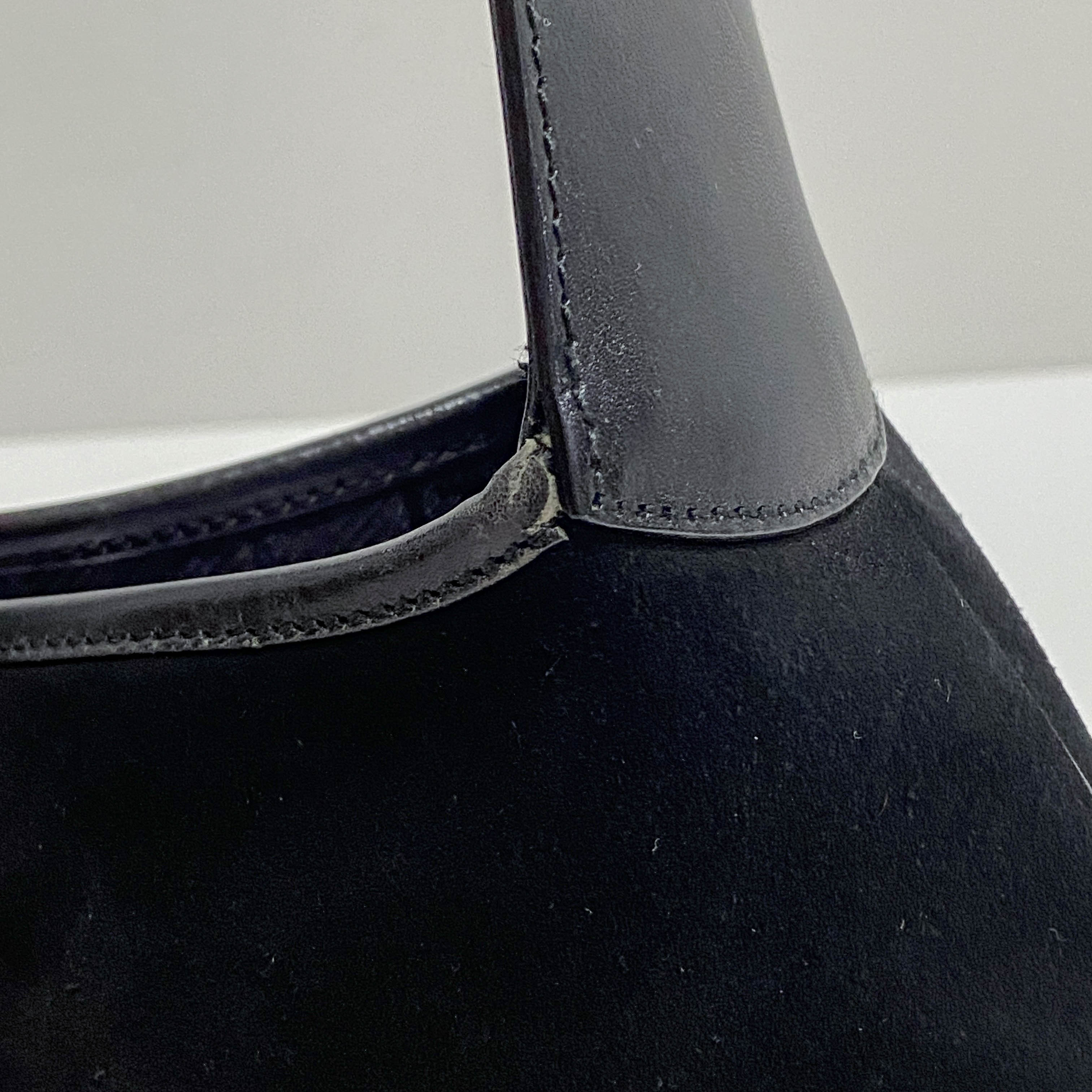 Jackie Black Suede Shoulder Bag