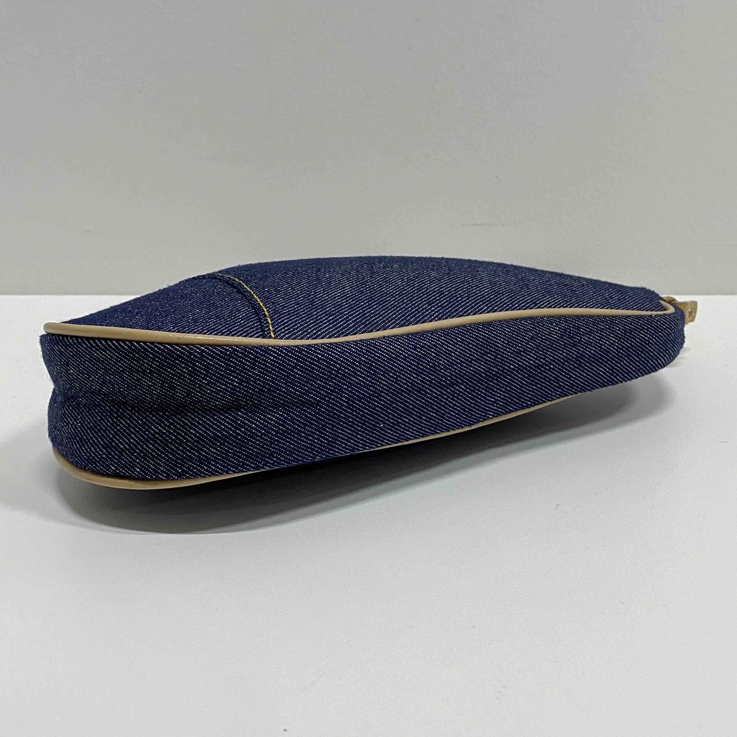 Saddle Denim Shoulder Bag