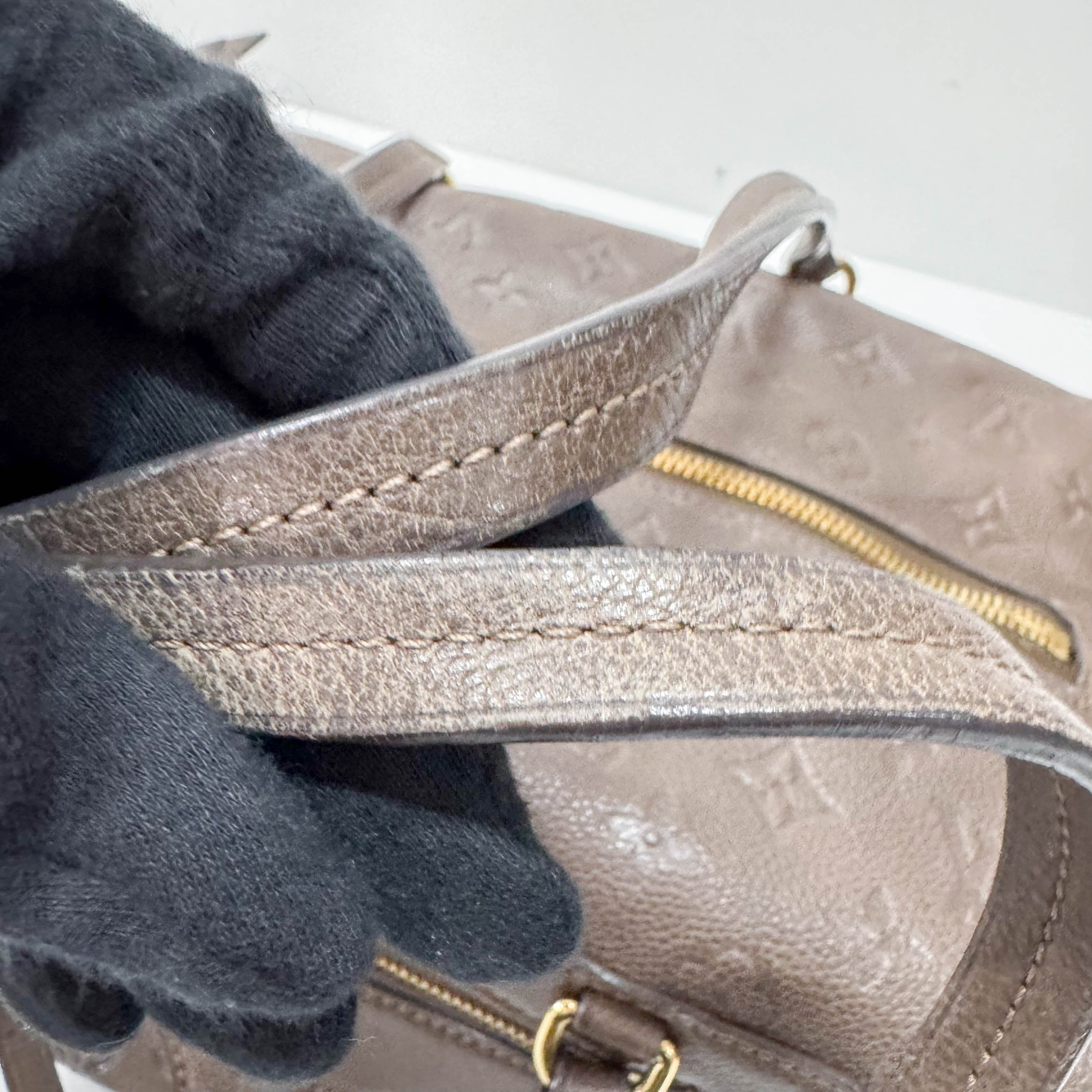 Empreinte Inspire Taupe Monogram Shoulder Bag